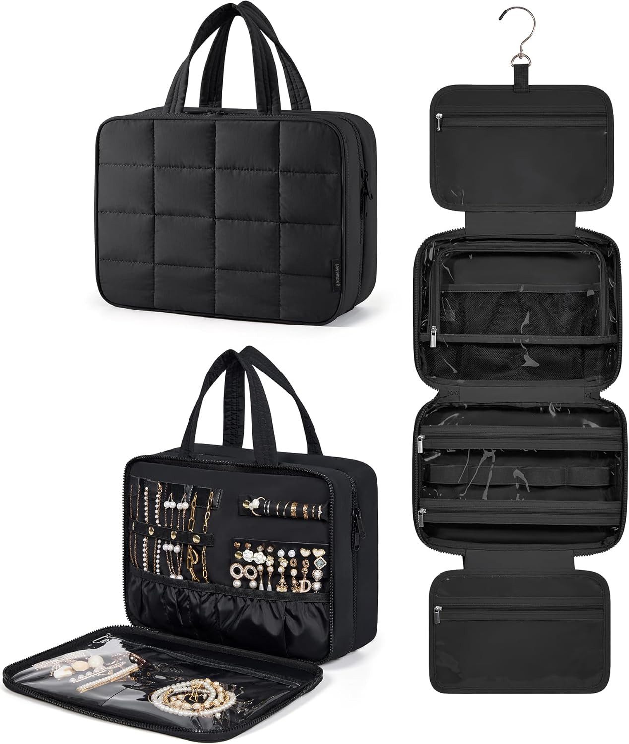 Coonoor Kosmetiktasche Groß Kulturbeutel zum Aufhängen, Kulturtasche für Da günstig online kaufen