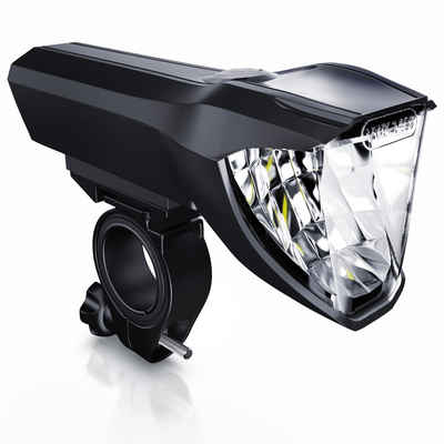 Aplic Fahrrad-Frontlicht, LED Akku Fahrrad Frontlicht Vorderlicht mit 50 LUX - zugelassen nach StVZO