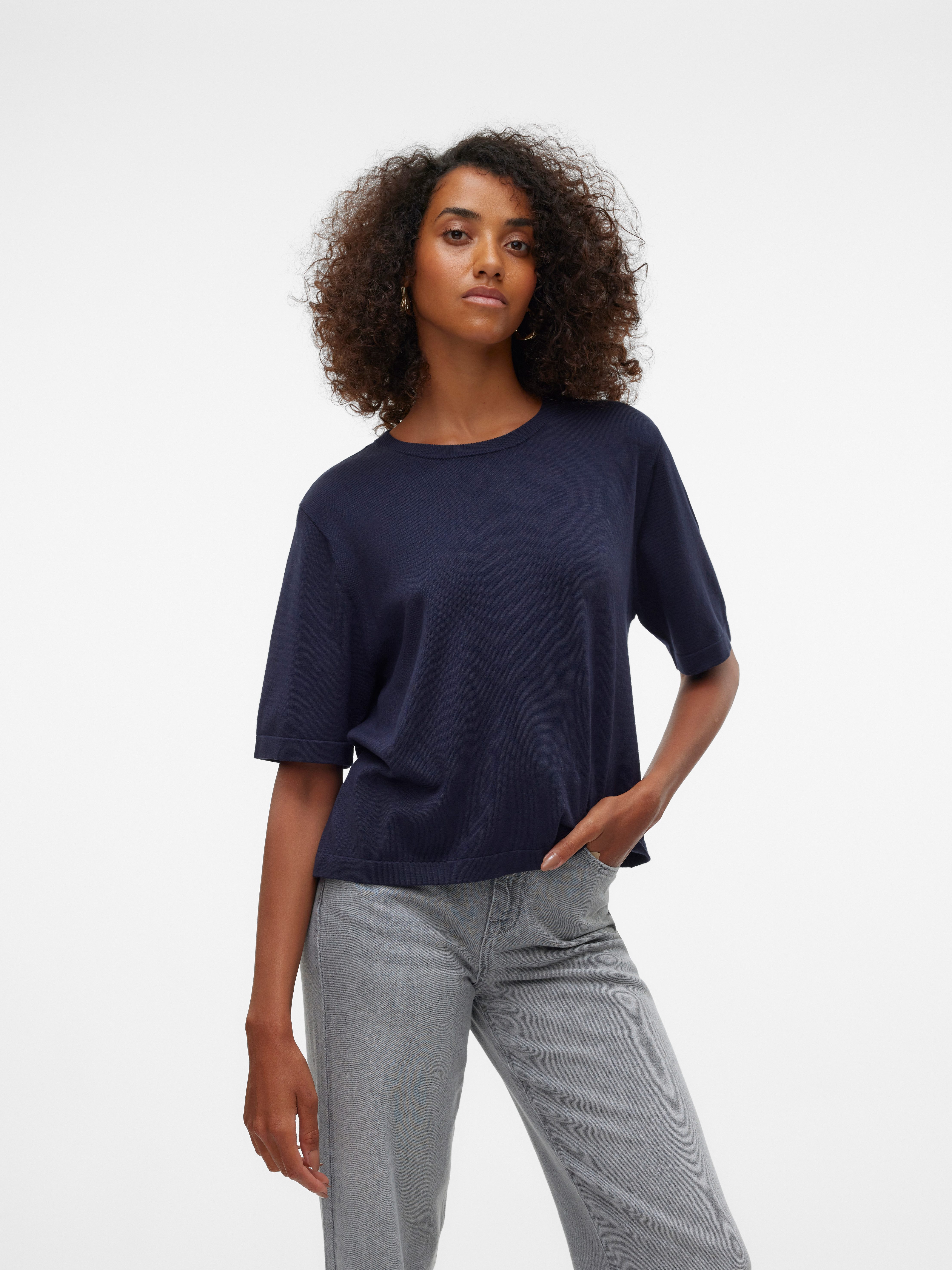 Vero Moda Kurzarmpullover VMSILJE 2/4 O-NCK günstig online kaufen