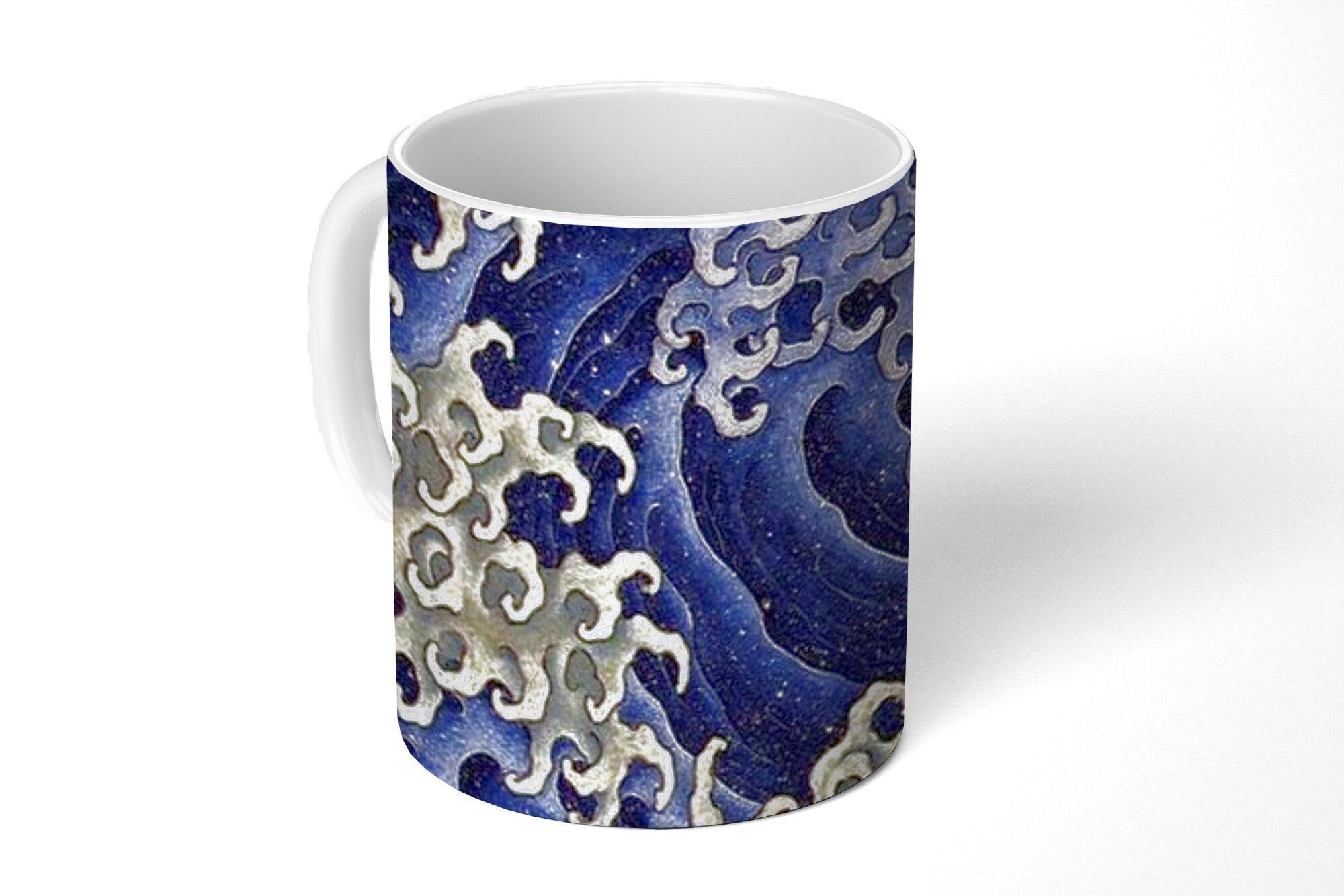 MuchoWow Tasse Männliche Welle - Gemälde von Katsushika Hokusai, Keramik, Kaffeetassen, Teetasse, Becher, Teetasse, Geschenk