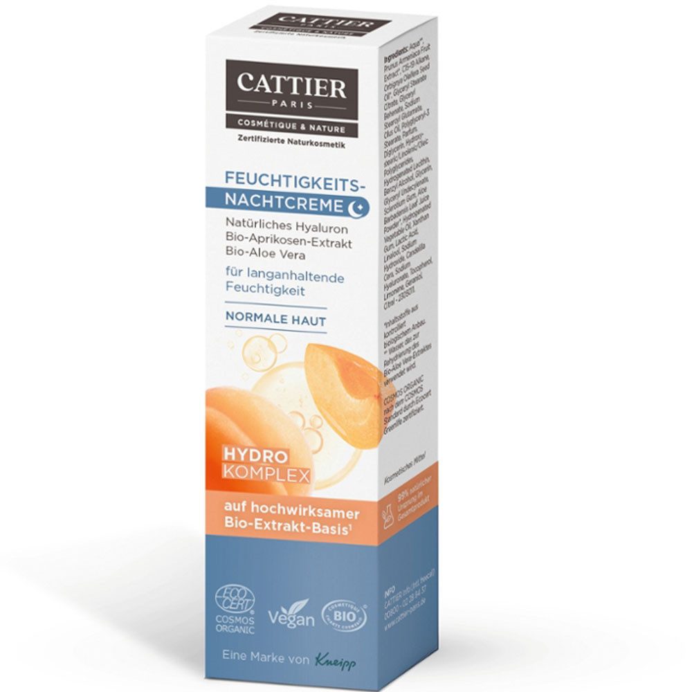 Cattier Paris Nachtcreme Feuchtigkeits-, 30 ml