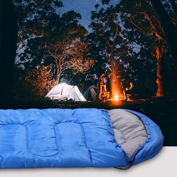 Retoo Mumienschlafsack Schlafsack Mumienschlafsack Camping Outdoor Ultraleicht (set, Schlafsack, Bezug, Gebrauchsanweisung), Mehrjahreszeitenkomfort, Vielseitiger Einsatz, Ultraleichtbauweise