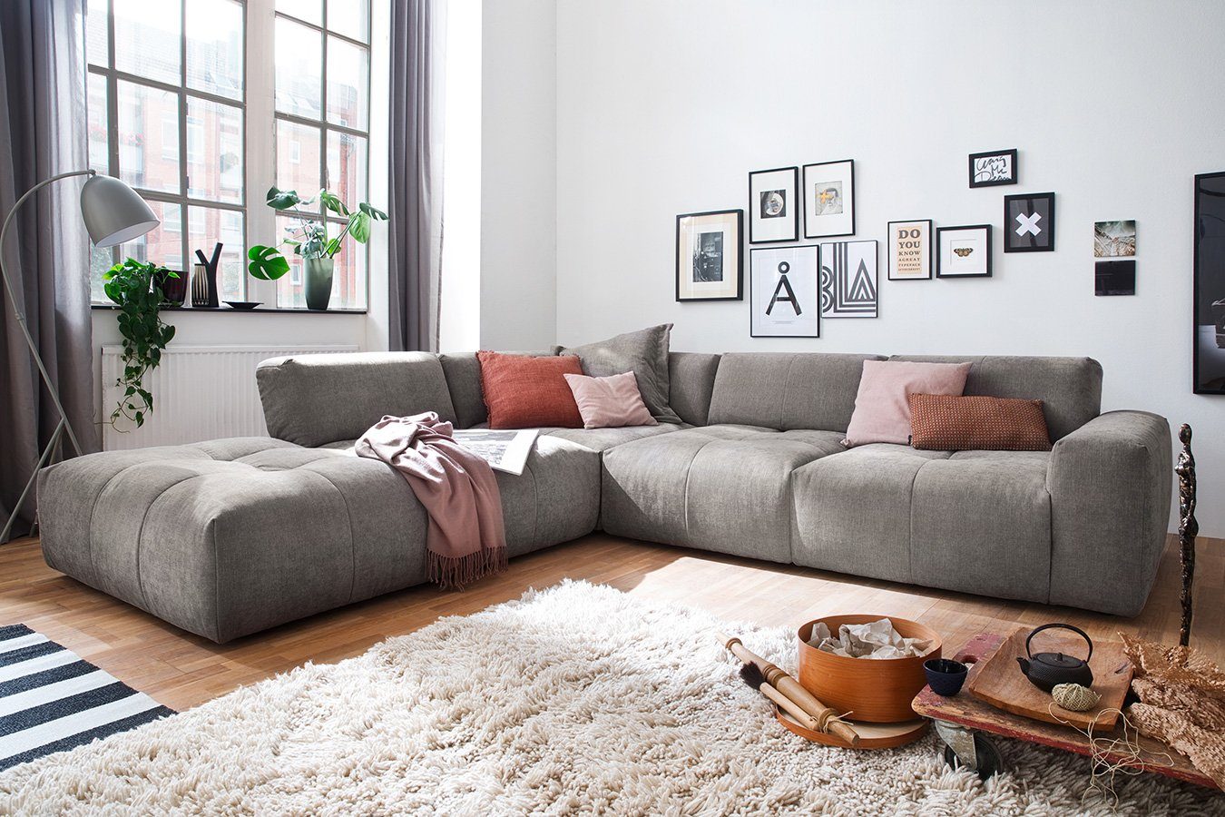 daslagerhaus living Big-Sofa Ecksofa Paddy rost