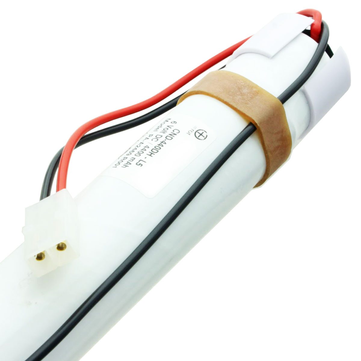 AccuCell Notleuchtenakku NiMH 6V 4500mAh L1x5 330x37mm mit Anschlußkabel und E Akku 4500 mAh (6,0 V)