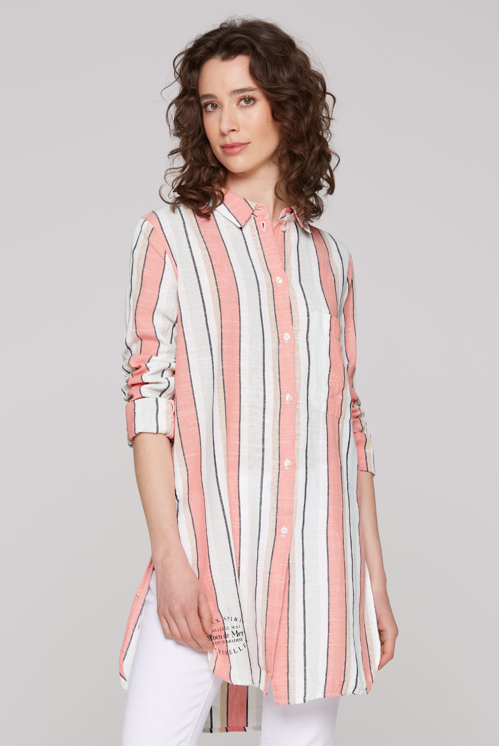 SOCCX Longbluse SOCCX Gestreifte Longbluse in günstig online kaufen