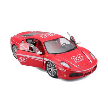 Bburago Modellauto Ferrari F430 Challenge [Centauria Version] (rot), Maßstab 1:24, detailliertes Modell