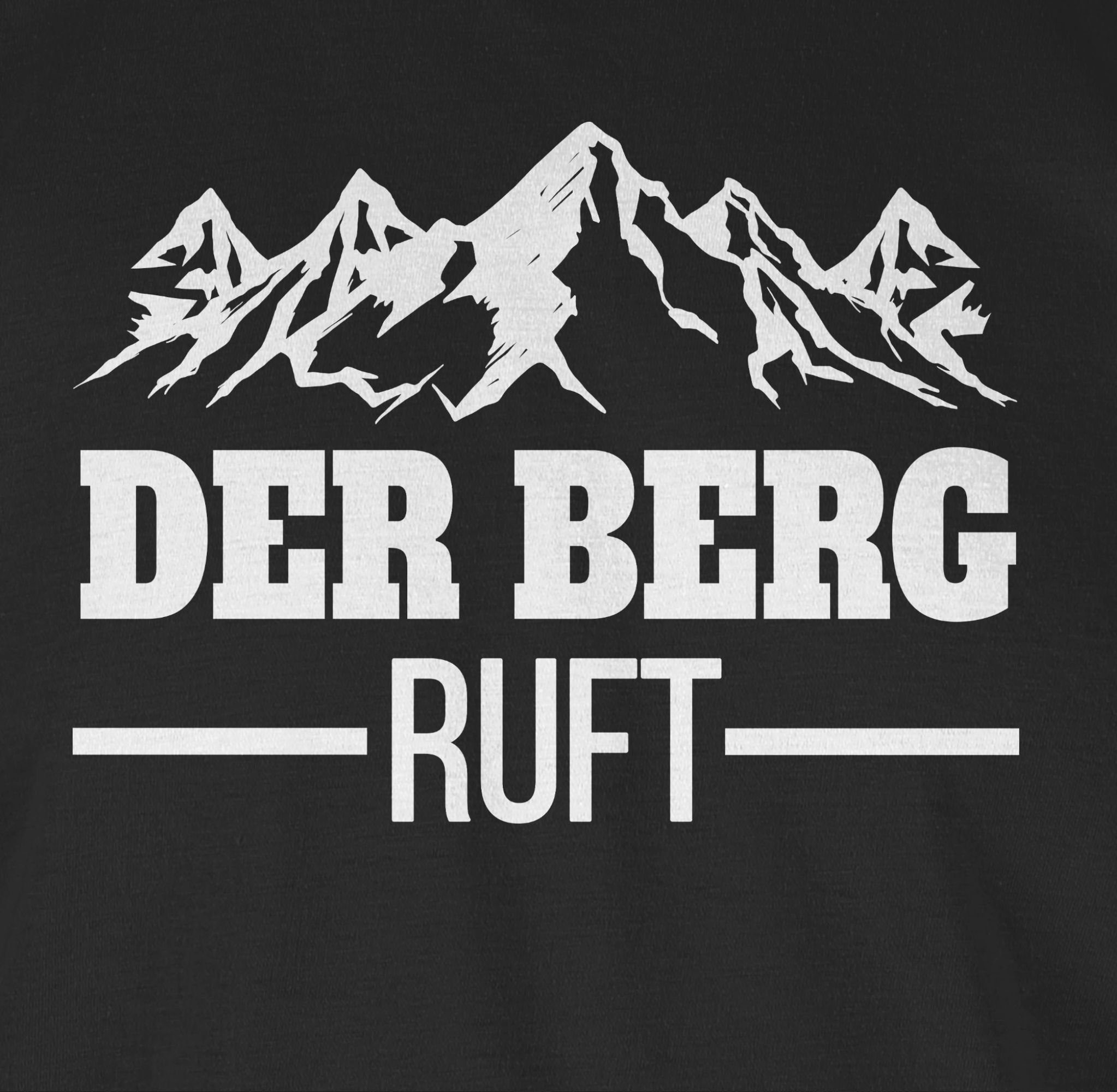 Schwarz Ski T-Shirt Der Party Apres Berg Shirtracer 01 ruft
