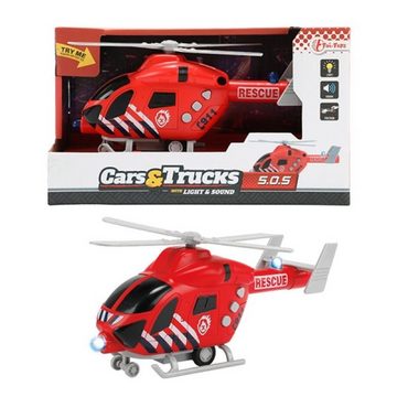 Toi-Toys Spielzeug-Hubschrauber Feuerwehr - Hubschrauber Rescue mit Licht und Sound, Helicopter