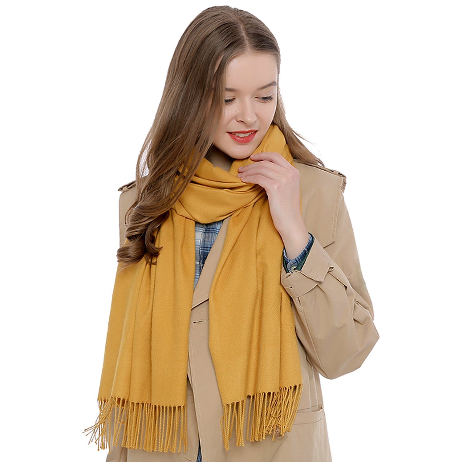 Schal Damen Schal einfarbig 185 x 65 cm, (1-St), Damenschal, kuschlig weich günstig online kaufen