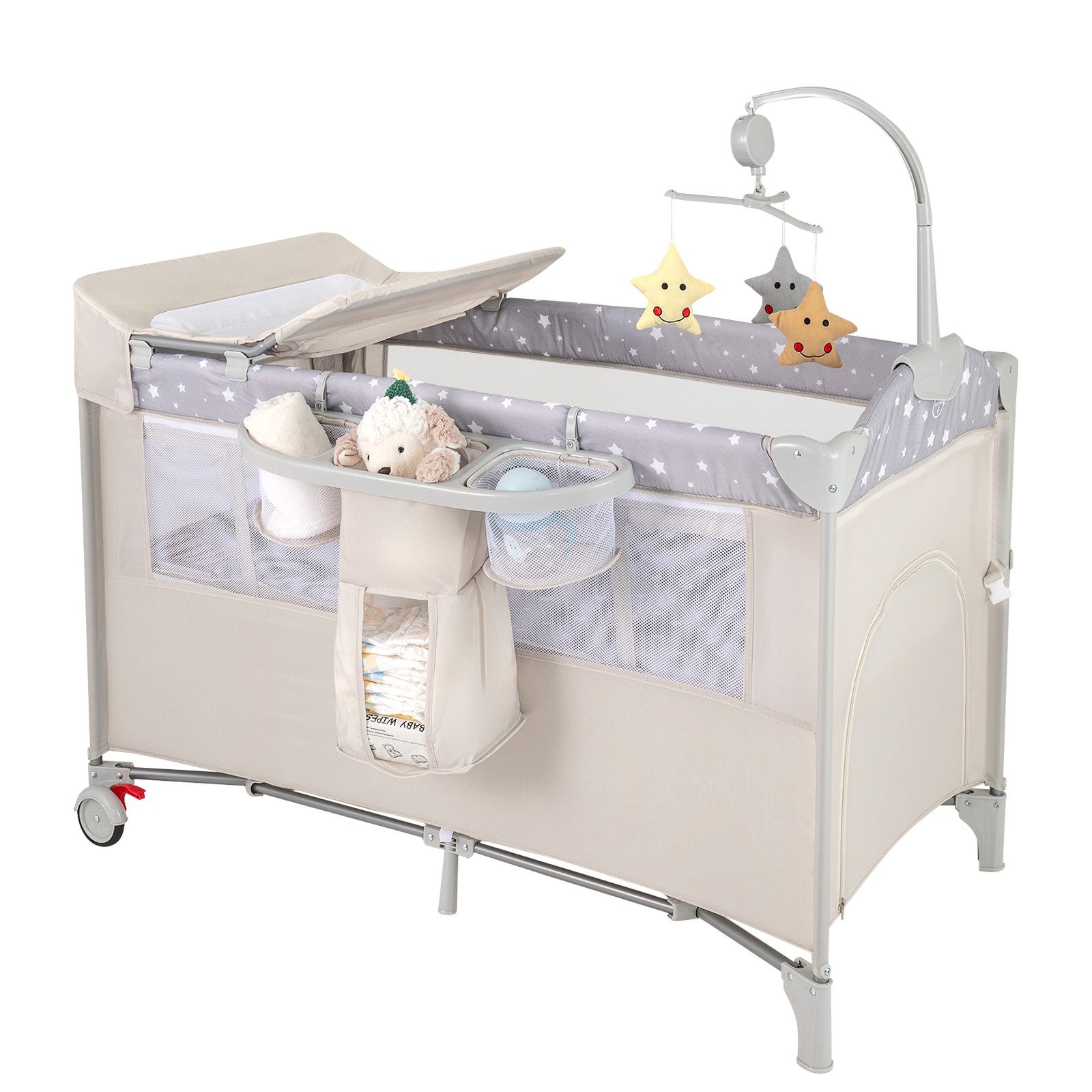 Baby-Reisebett 2 Ebenen 4 in 1 Babybett