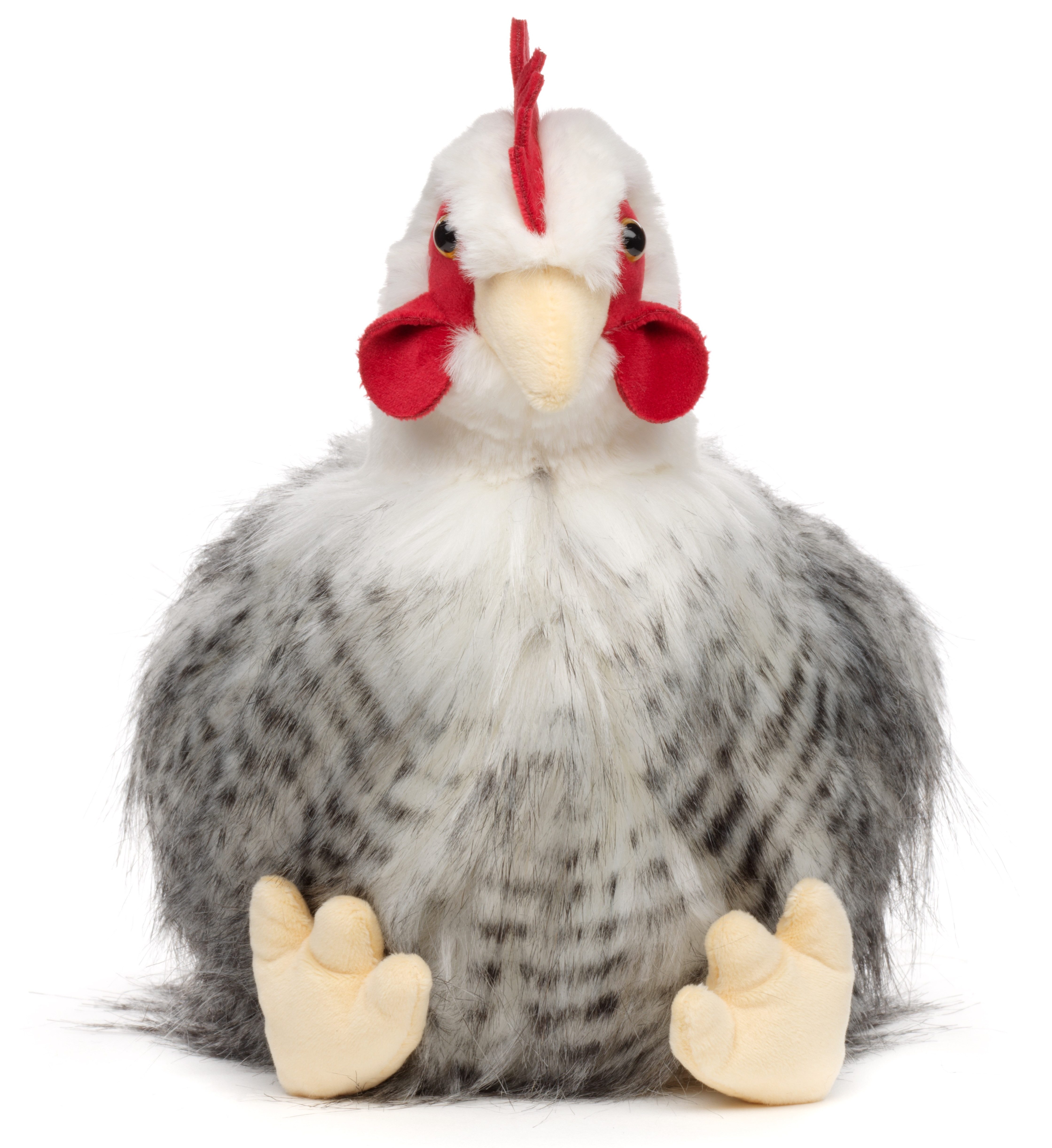 Uni-Toys Kuscheltier Henne, sitzend - ohne/mit Ei - 25 cm (Höhe) - Plüschtier, zu 100 % recyceltes Füllmaterial