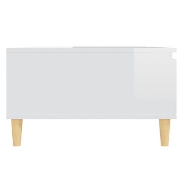 furnicato Couchtisch Hochglanz-Weiß 90x60x35 cm Spanplatte