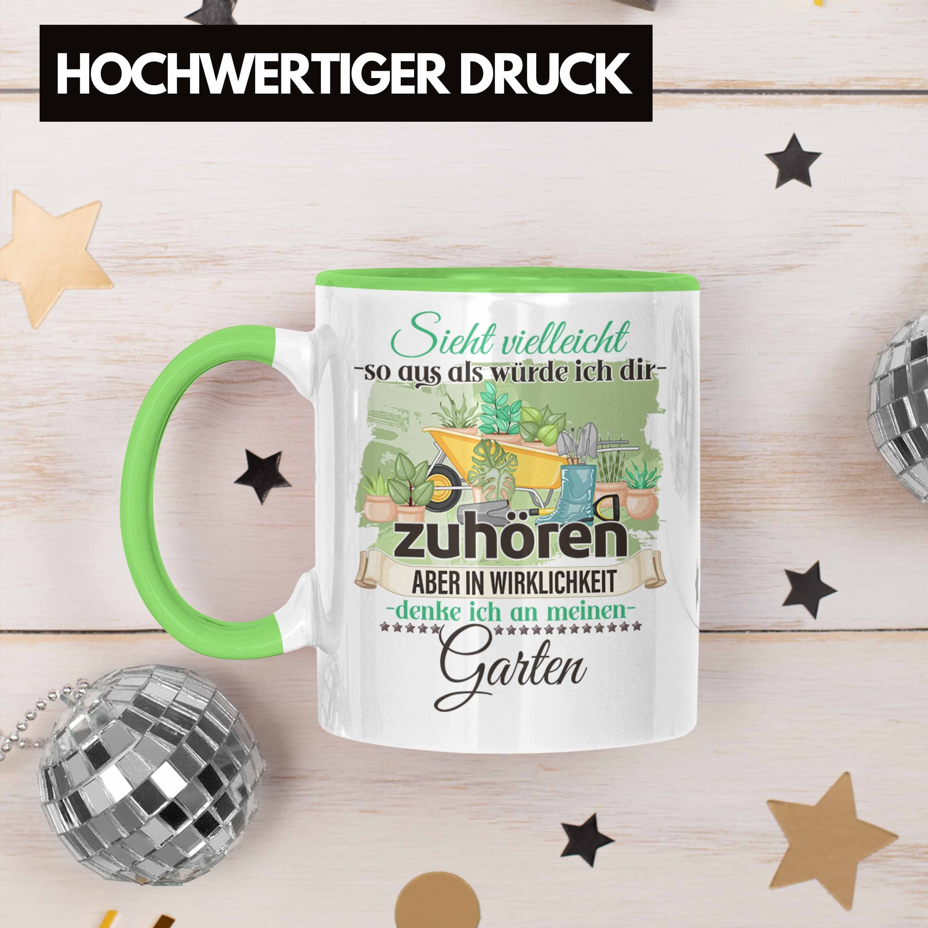 Geschenk Liebhaber - Tasse Trendation Gärtner Tasse Hobbygärtner Grün Trendation Geschenkide