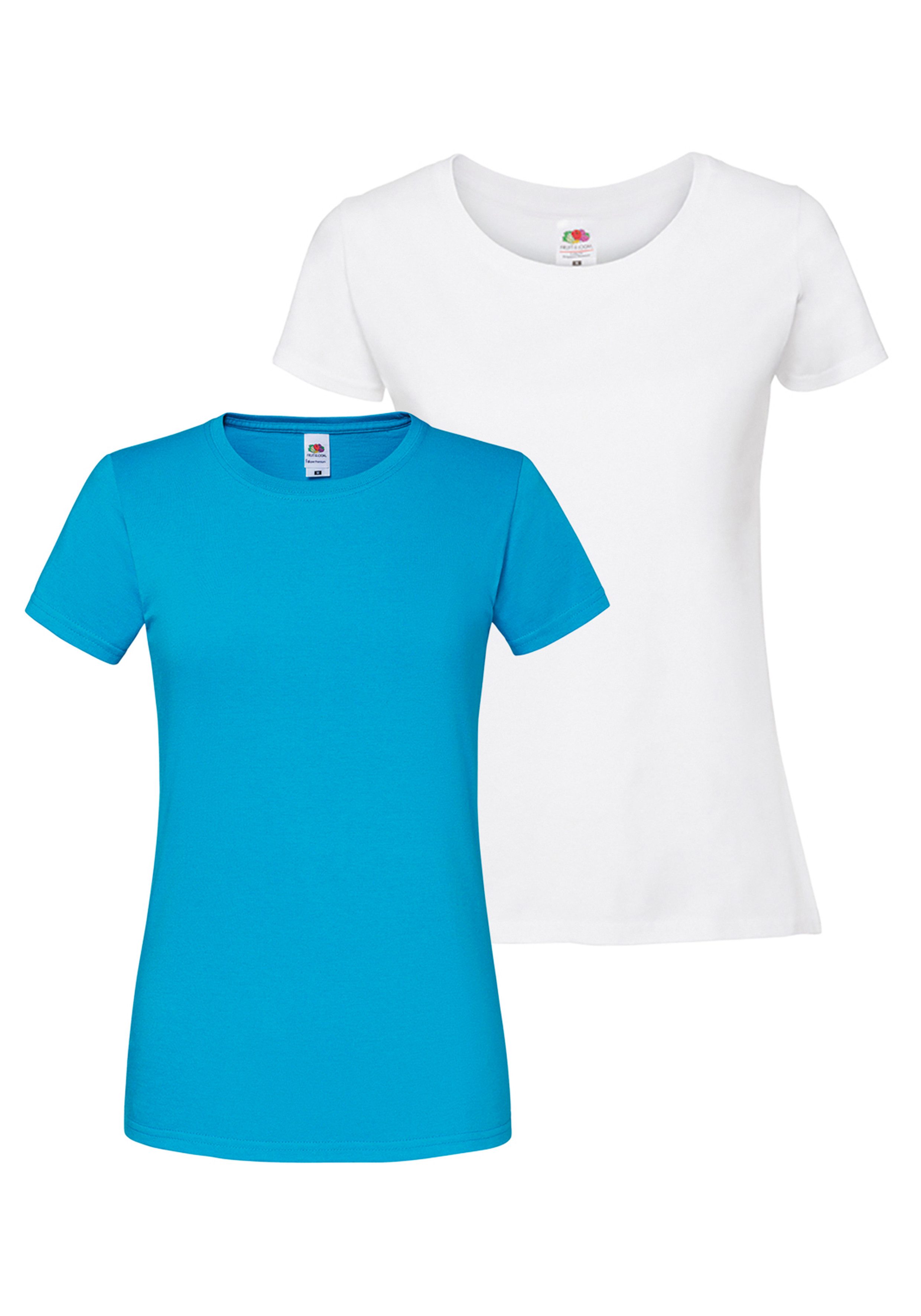 Fruit of the Loom Rundhalsshirt Lady Fit Premium (Packung, 2-tlg., 2er-Pack günstig online kaufen