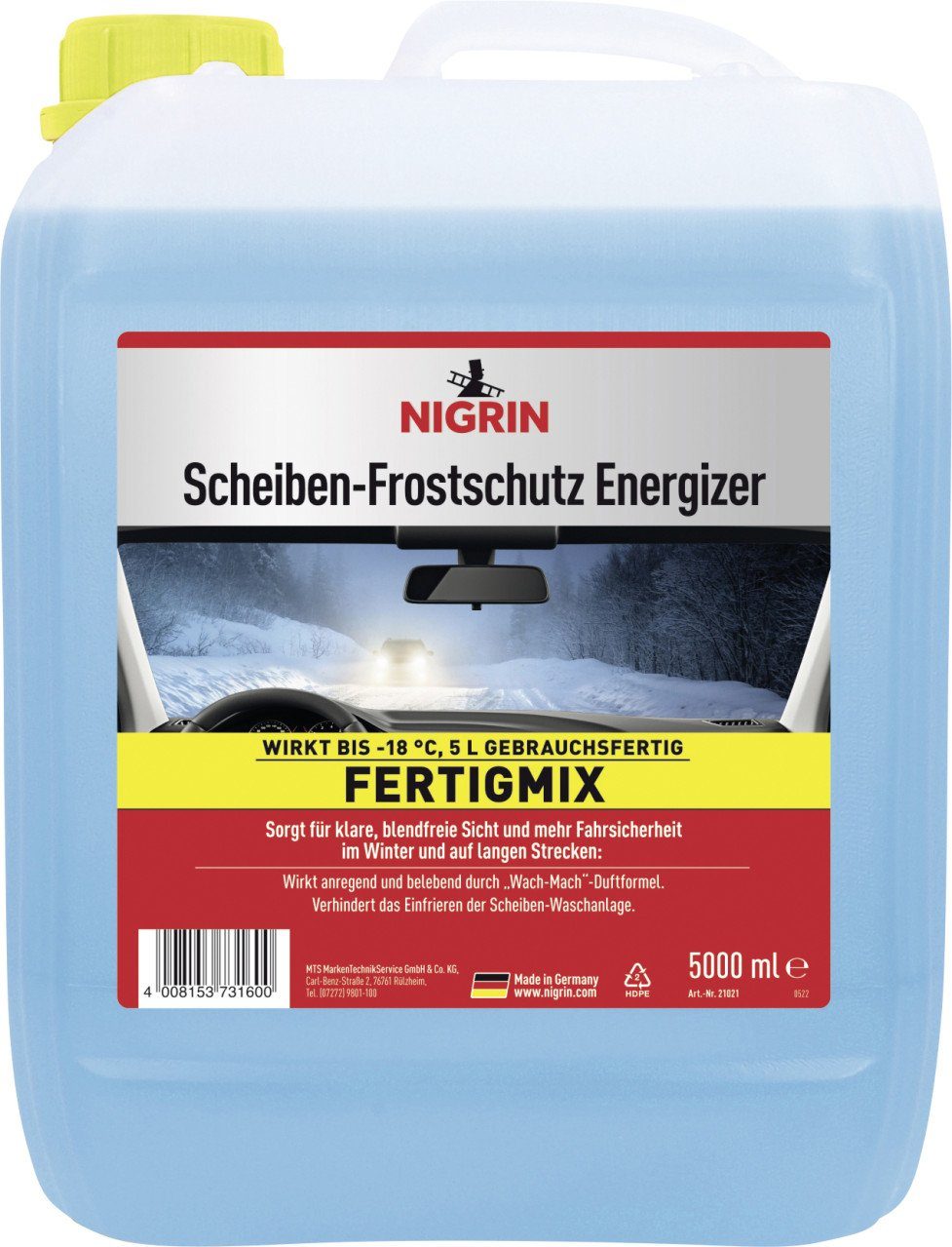 Autoplane Nigrin Scheibenfrostschutz Energizer Fertigmix