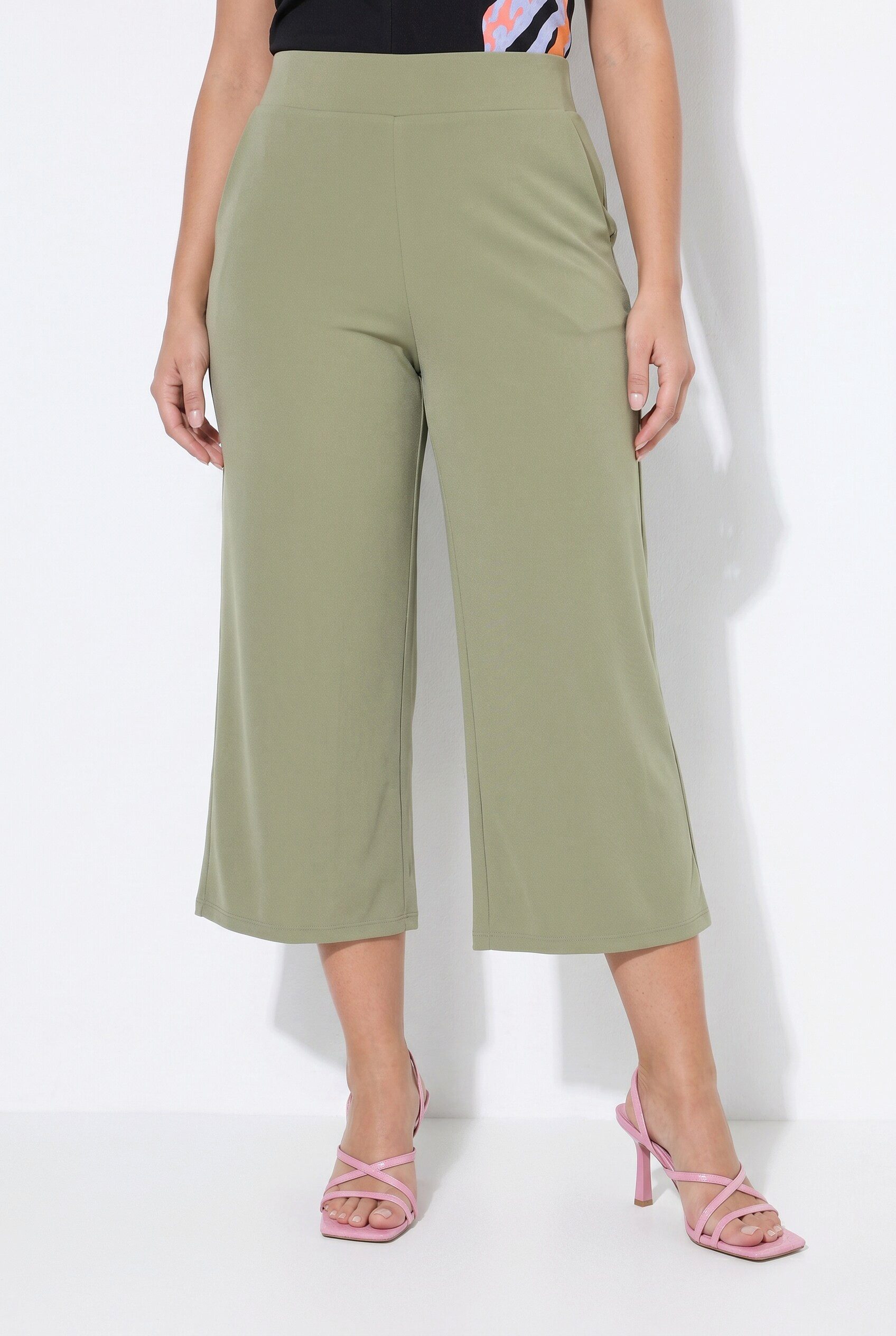 Angel of Style Culotte Culotte gerades Bein Elastikbund Seitenschlitze