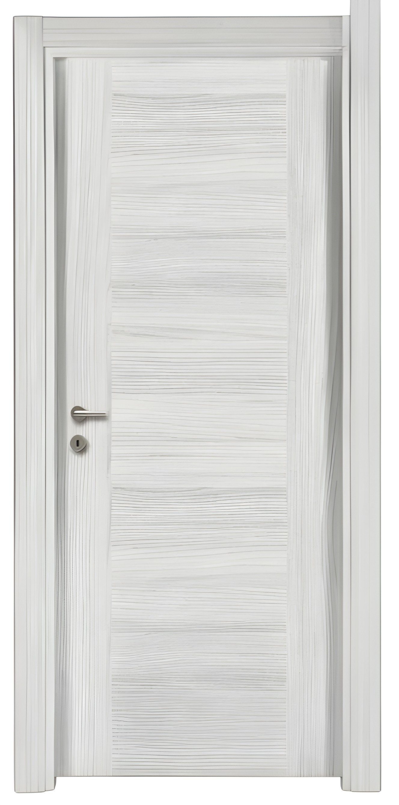 JVmoebel Zimmertür Hellgraue Designer-Haustür aus hochwertigem Material