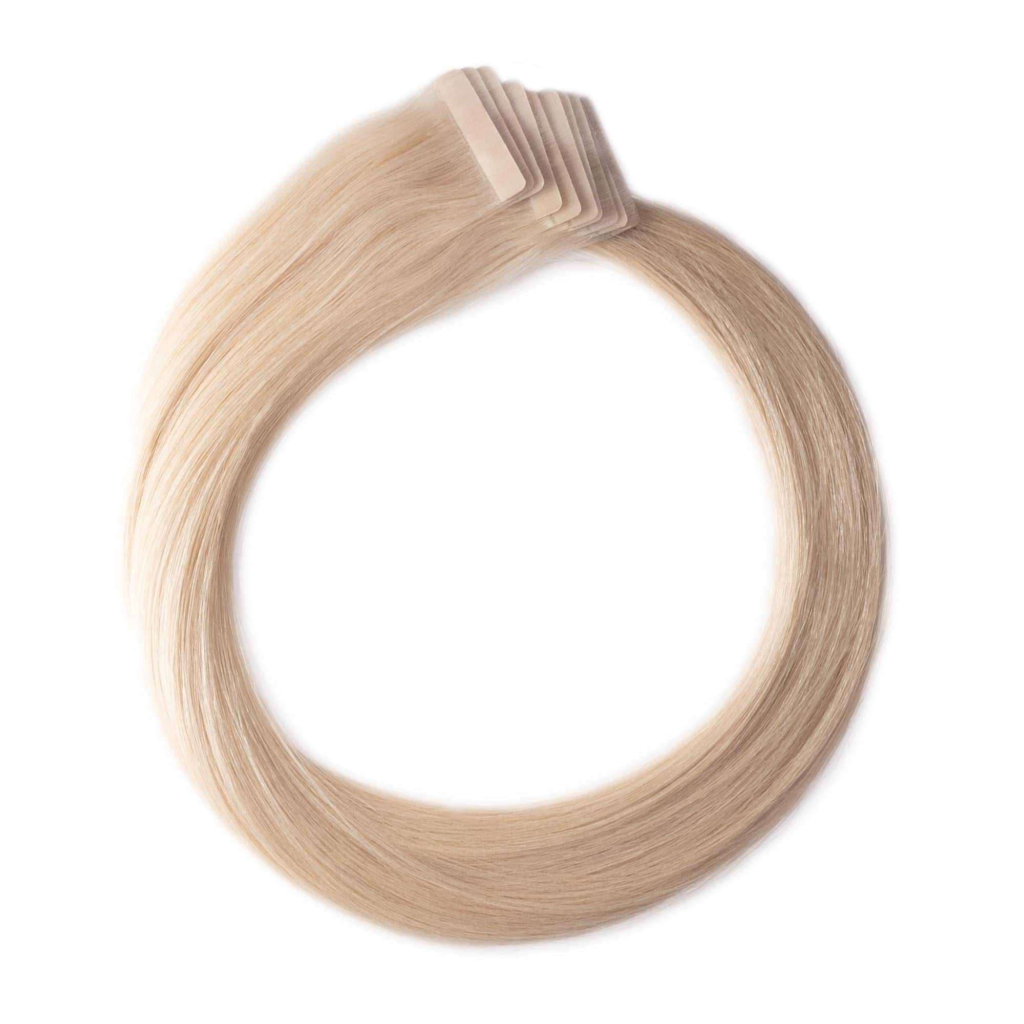 Global Extend Echthaar-Extension Tape-Extensions #615 eisblond