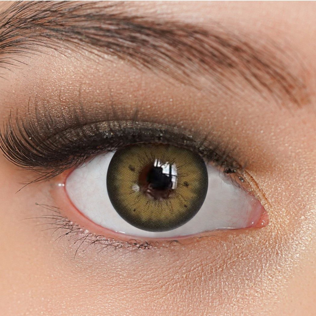 Charmiga Jahreslinsen Farbige Kontaktlinsen braun, Farblinsen ohne Stärke, Luxury Brown, Beauty, Halloween