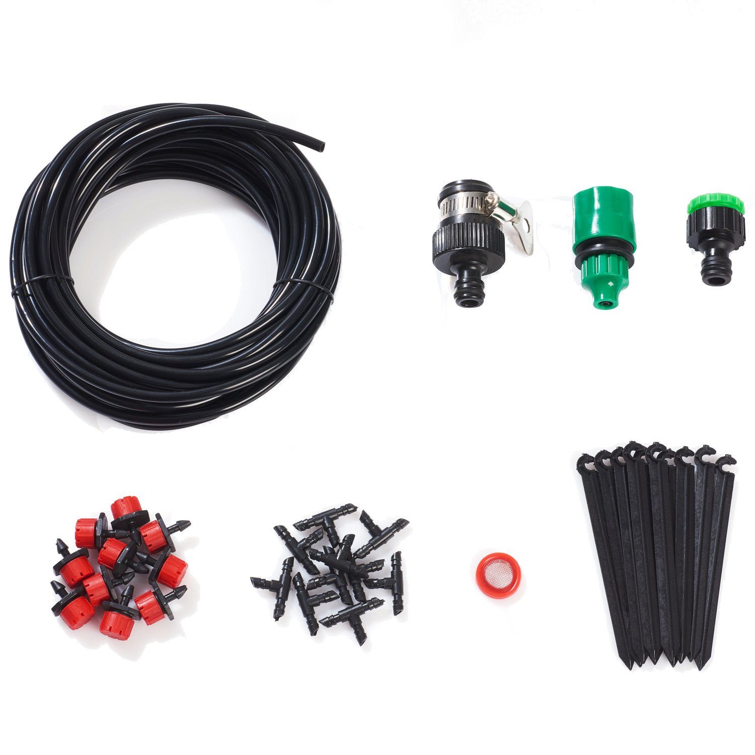Spetebo Bewässerungssystem Micro-Drip Pflanzen Bewässerungssystem - 10 m, (Set, 35-tlg., Bewässerungssystem), Schlauch System für Topfpflanzen