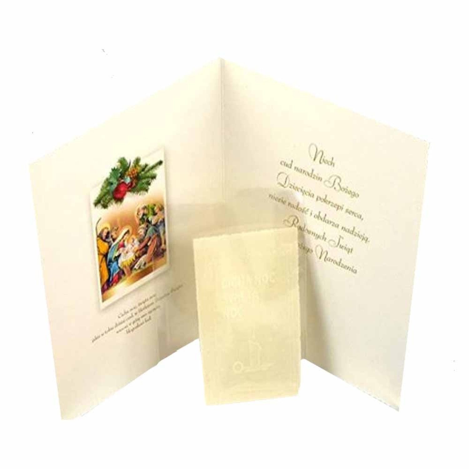 Prima Weihnachtskarte 4 Stück Polnische Weihnacht Grußkarte Wunderschön verschiedene Moti