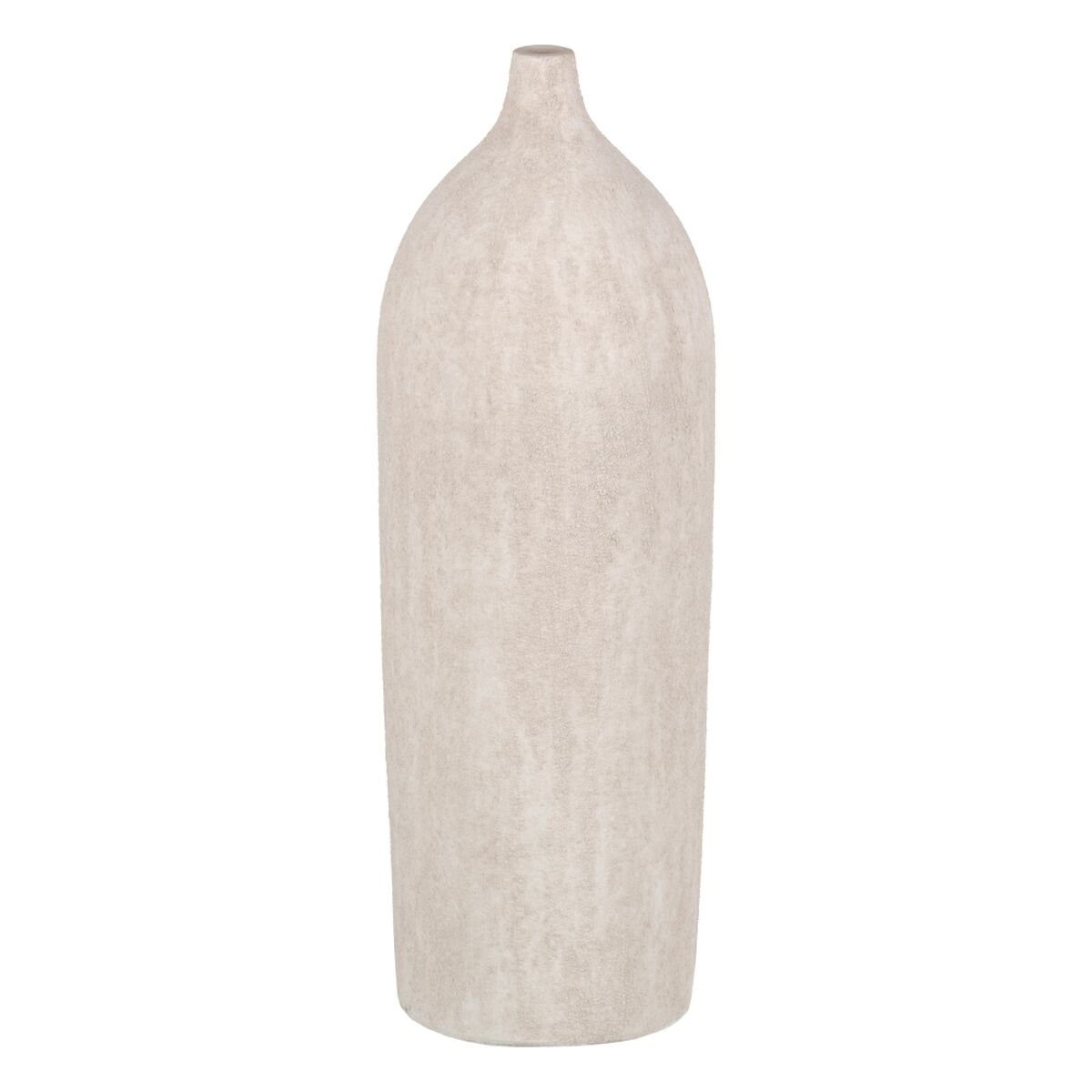 Bigbuy Dekovase Vase Creme aus Keramik Moderne Sand 19 x 19 x 60 cm