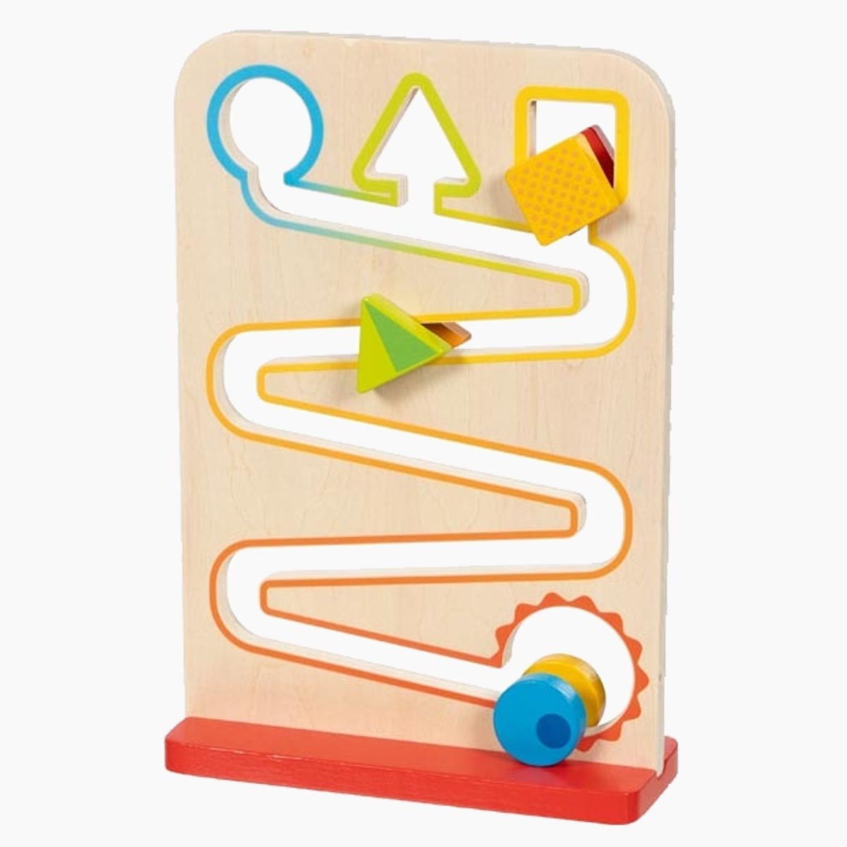 goki Kugelbahn Kullerbahn Zickzack, (packung, 4-tlg., set), Lernerlebnissen für kleine Entdecker