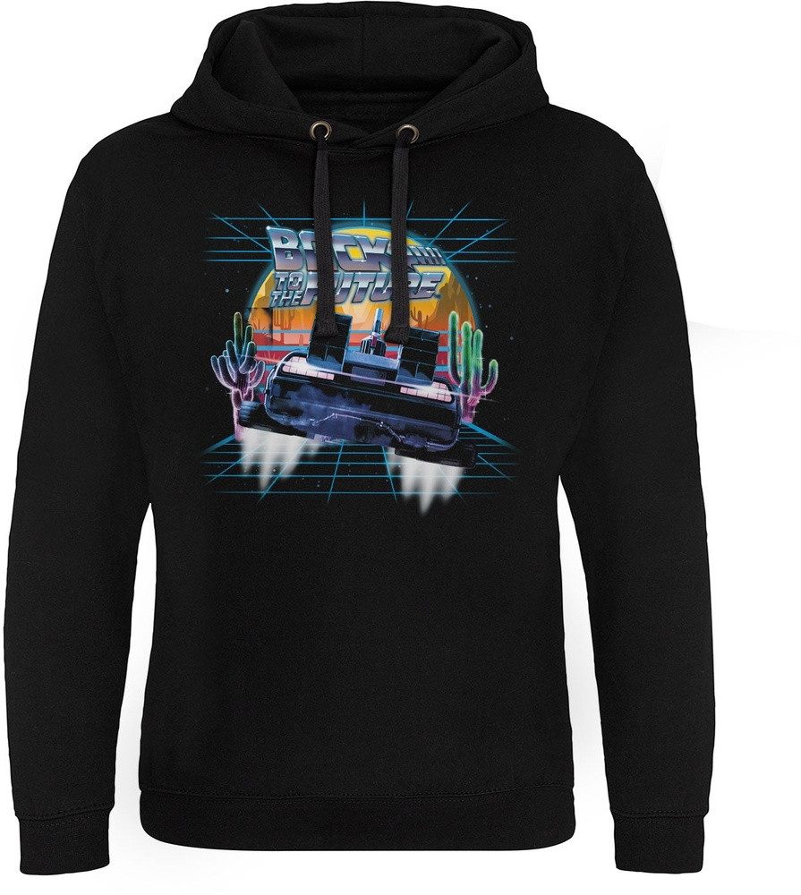 Back to the Future Hoodie Back To The Future Retro Neon Desert Epic Hoodie