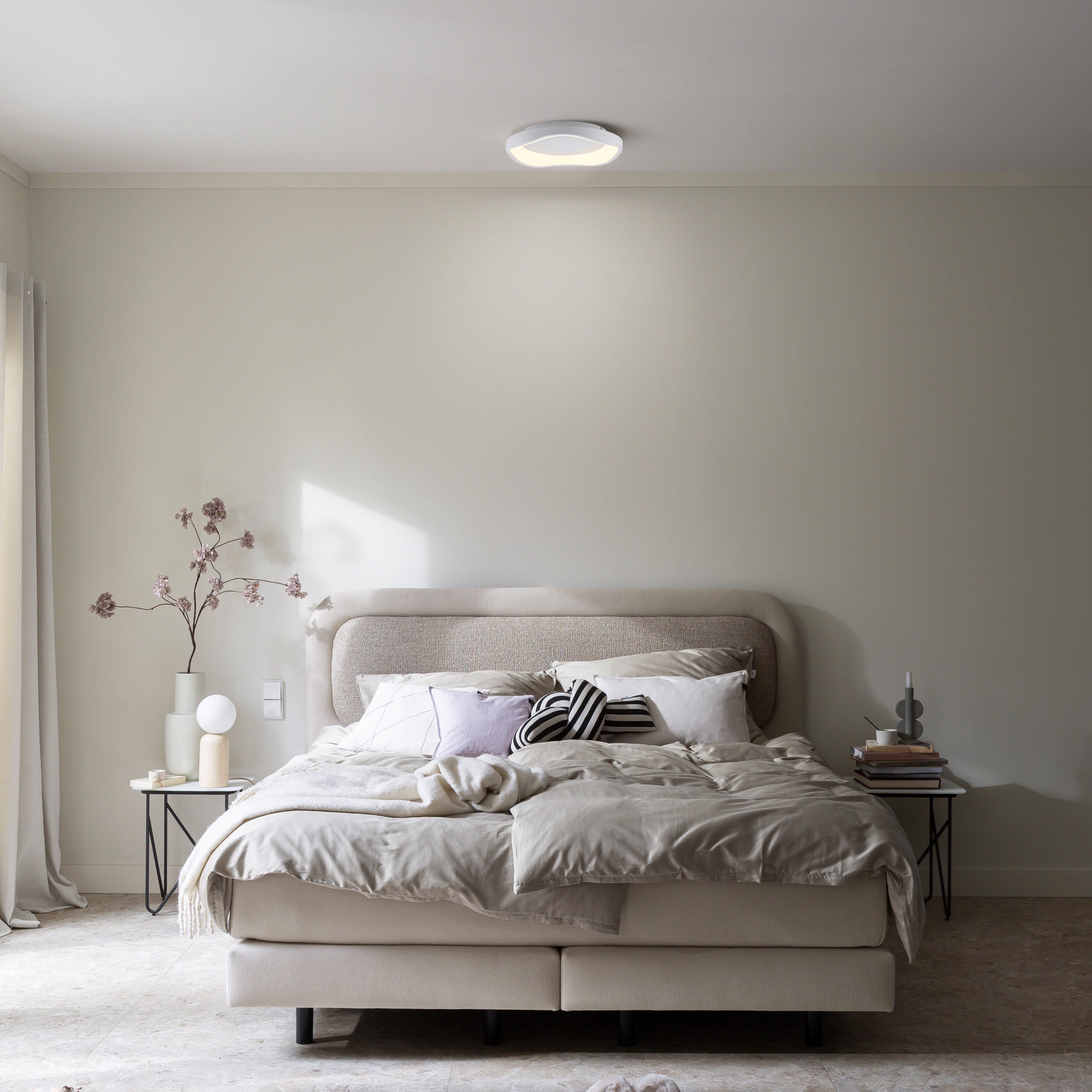 SCHÖNER WOHNEN-Kollektion LED Deckenleuchte MONTA, Memoryfunktion, LED fest integriert, Warmweiß, SCHÖNER WOHNEN Kollektion, 3-Stufen Dimmer, Memoryfunktion
