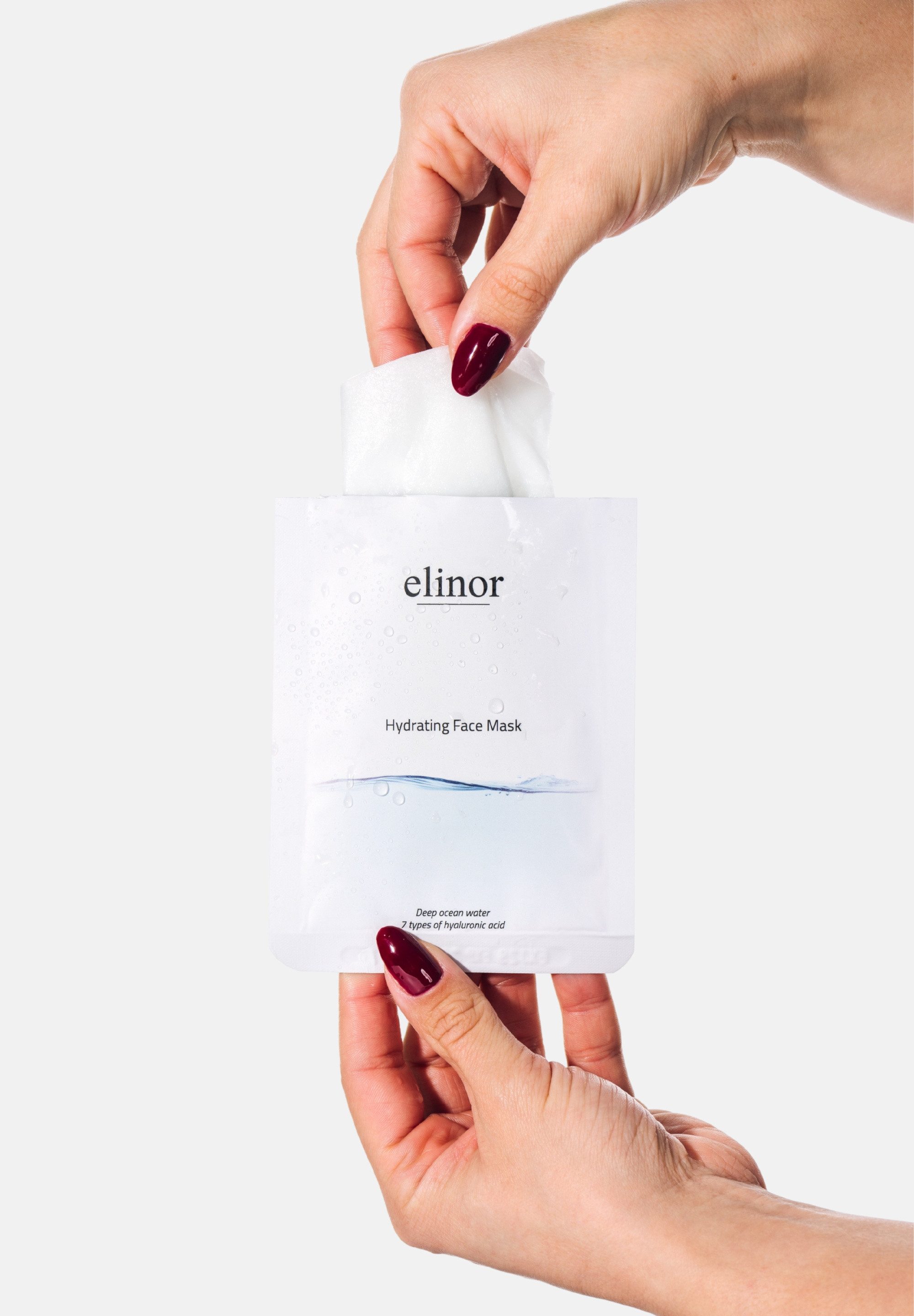 Elinor Cosmetics Gesichtsmaske Sheet Mask (5pcs), Intensive Pflege, spendet Feuchtigkeit und revitalisiert die Haut.