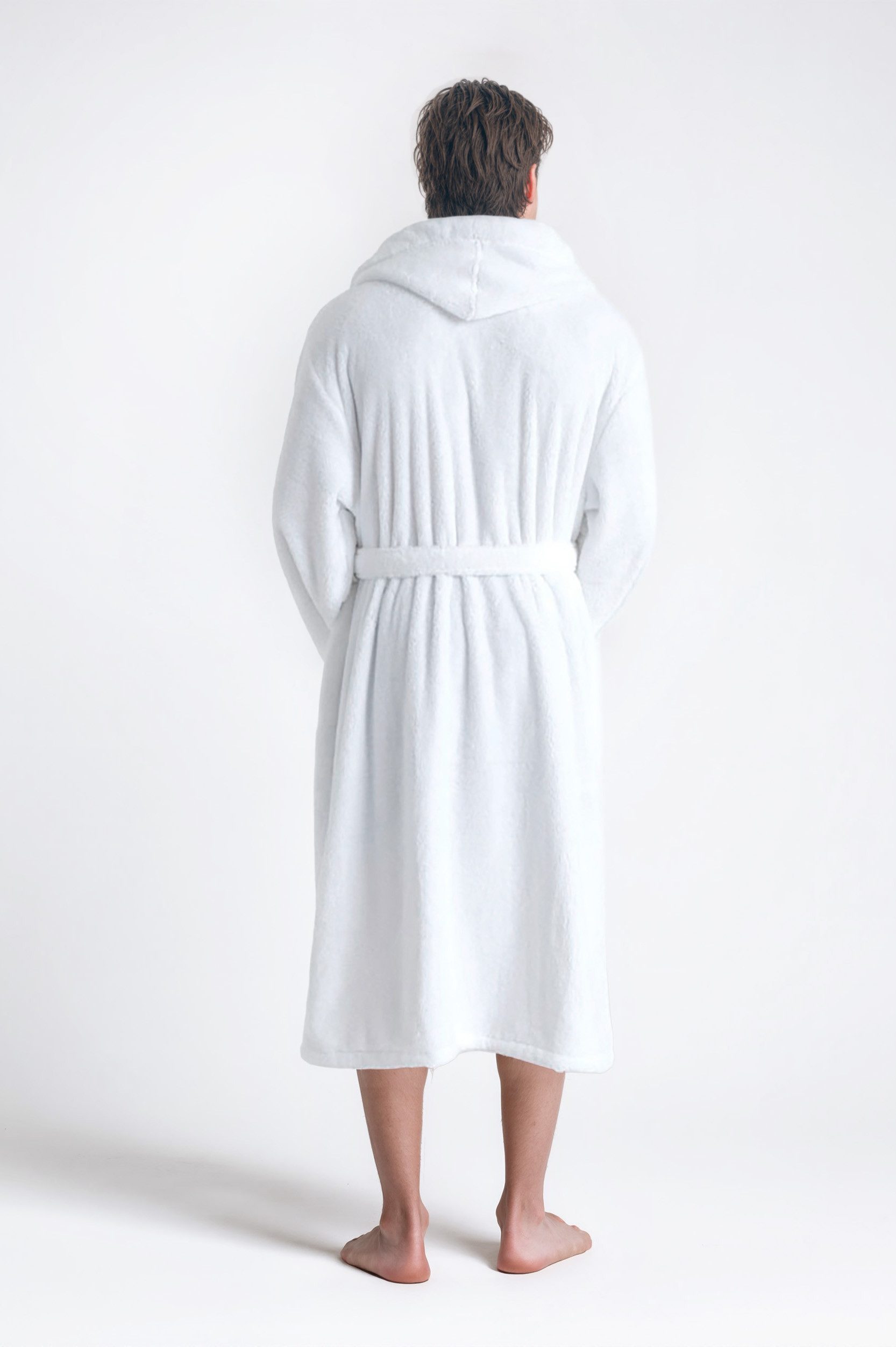 LeGer Home by Lena Gercke Unisex-Bademantel Lovina, ideal für Sauna & Spa, Hotelbademantel, Morgenmantel, Langform, Microfaser, Kapuze, Gürtel, kuschelig weicher Fleece, plüsch, für Damen und Herren, XS-3XL