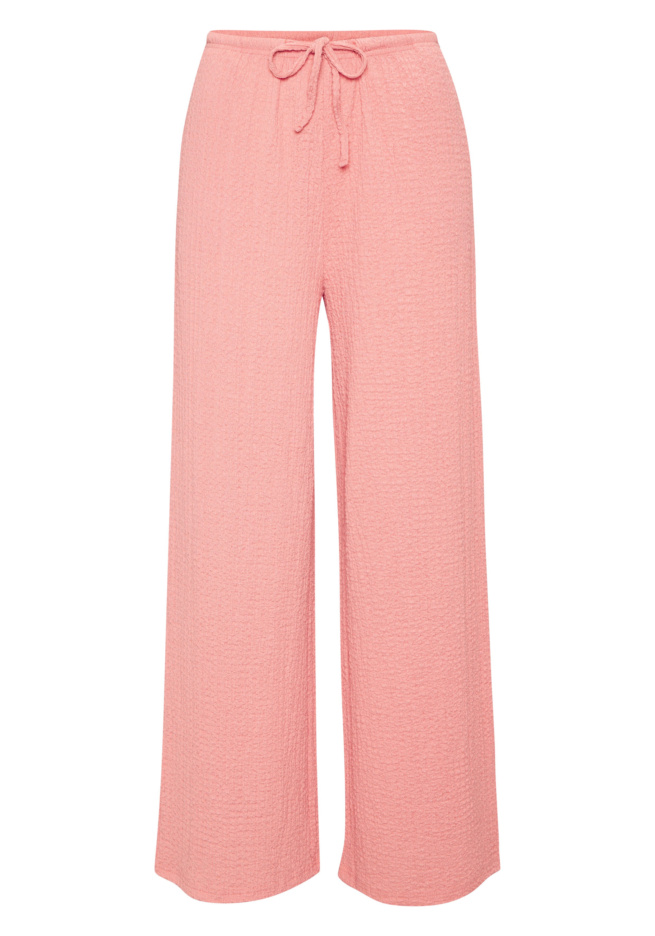 LASCANA Schlupfhose bügelfrei mit weitem Bein aus bequemen Stoff mit Kordelzug, Sommerhose, Strandhose
