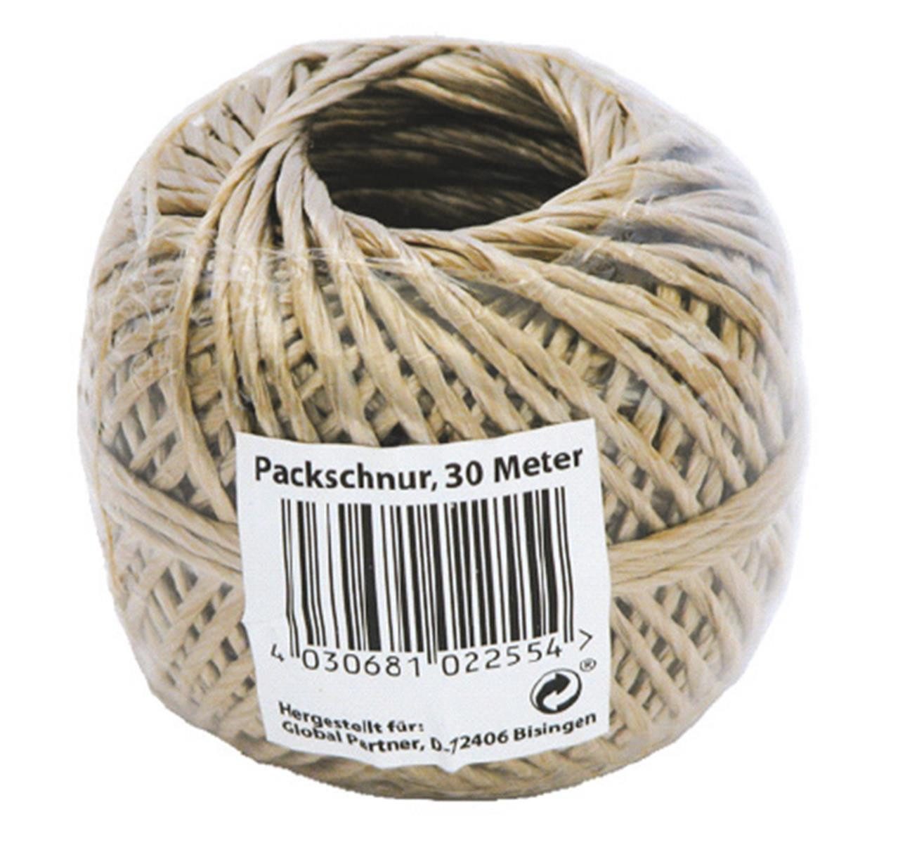Packschnur dick – Reißfeste Paketschnur 1 Stück braun Pflanzschnur (Rolle, 1-tlg., Juteschnur), Packschnur dicke Schnur Verpackungsschnur starke Schnur Bindfaden