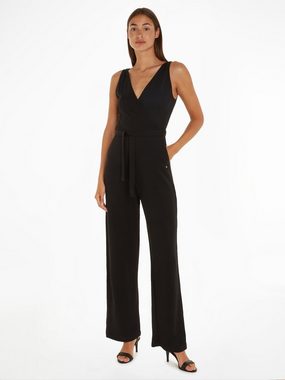 Tommy Hilfiger Culotte-Overall WRAP DETAIL JUMPSUIT SLEEVELESS mit Bindeband