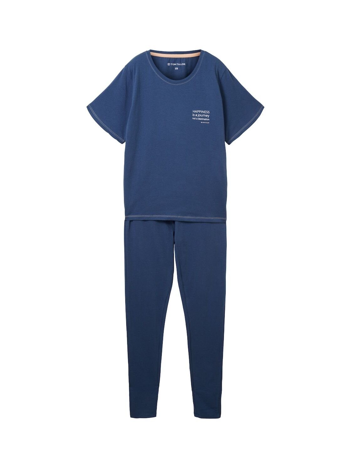 TOM TAILOR Schlafhose Pyjama mit Textprint