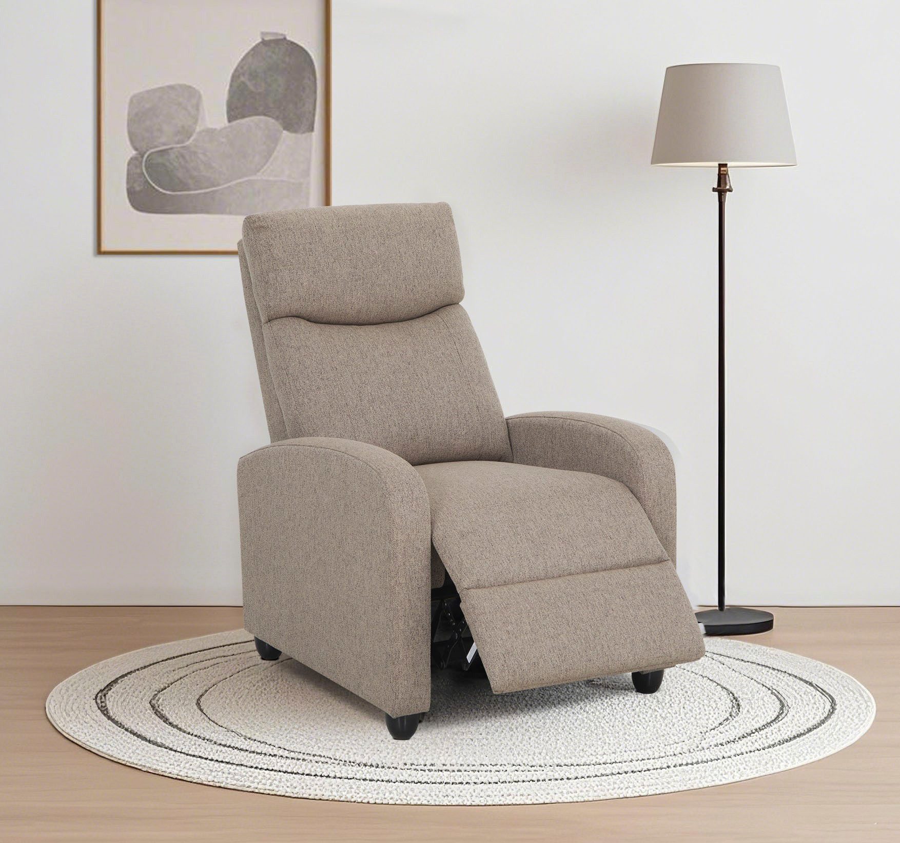 Home affaire Relaxsessel JULINOR, TV-Sessel, Ruhesessel mit Schlaffunktion, Webstoff, Liegesessel mit manueller Relaxfunktion