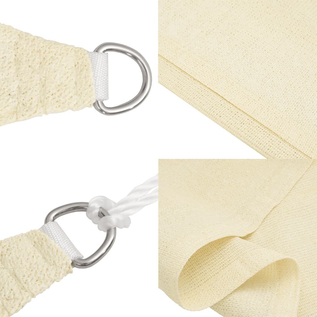 vidaXL Sonnensegel Sonnensegel 160 g/m² Creme 3x3x4,2 m HDPE, (1-tlg)