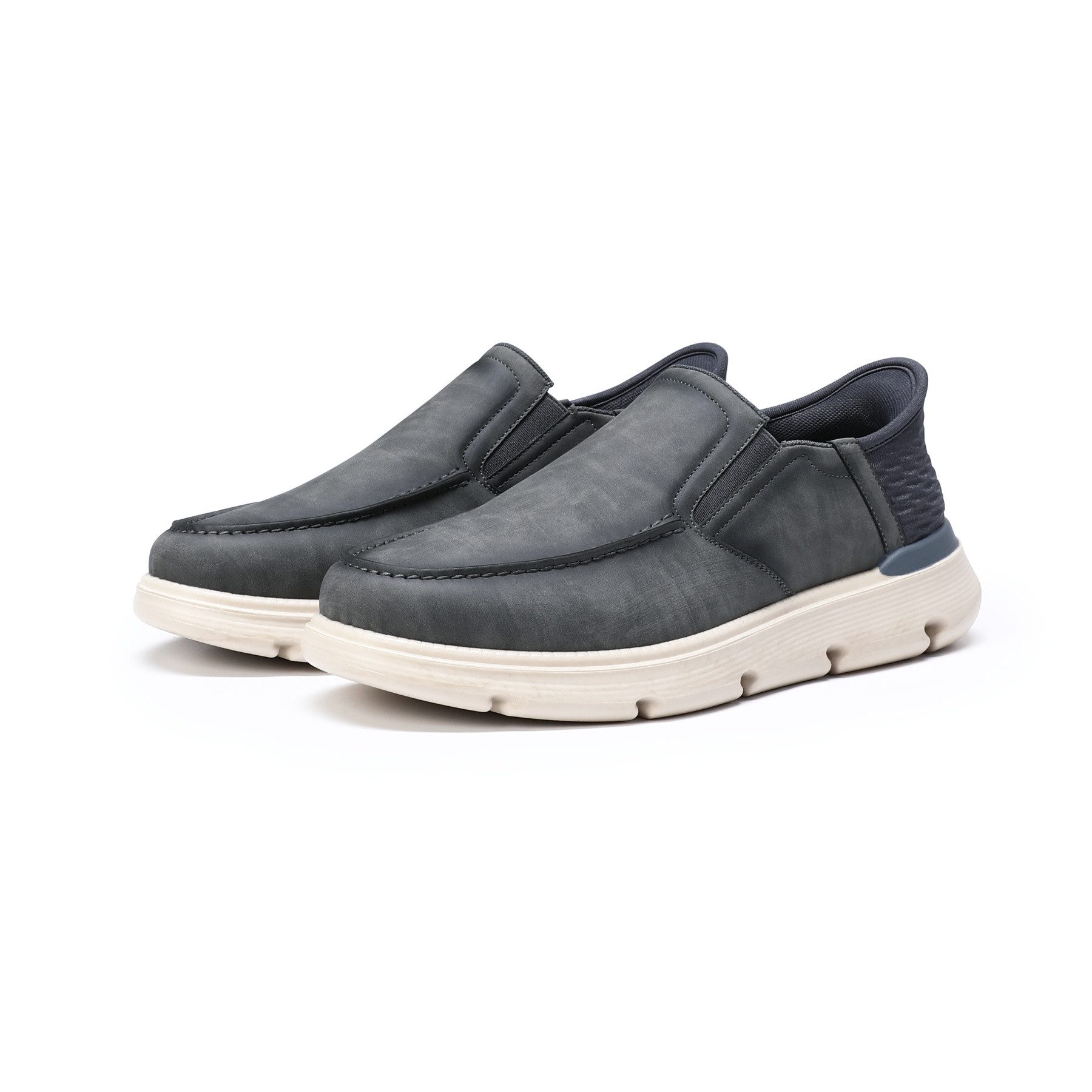 Allthemen Slip-On Sneaker Herren Retro Slip-On Sneaker mit Dämpfung Freizeitschuhe
