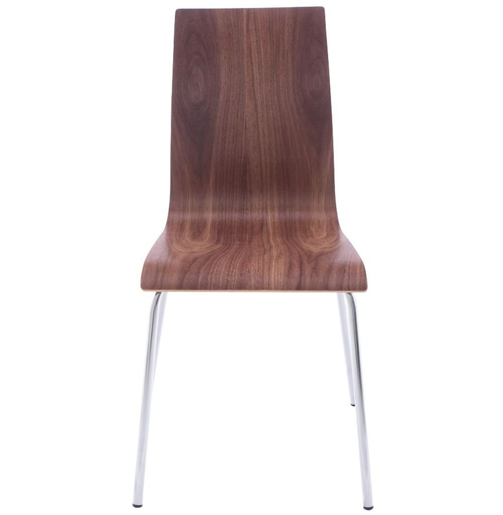 Dunkles KADIMA (Braun) Esszimmerstuhl Braun -Stuhl CLAssIC stapelbar) Holz (nicht DESIGN Holz
