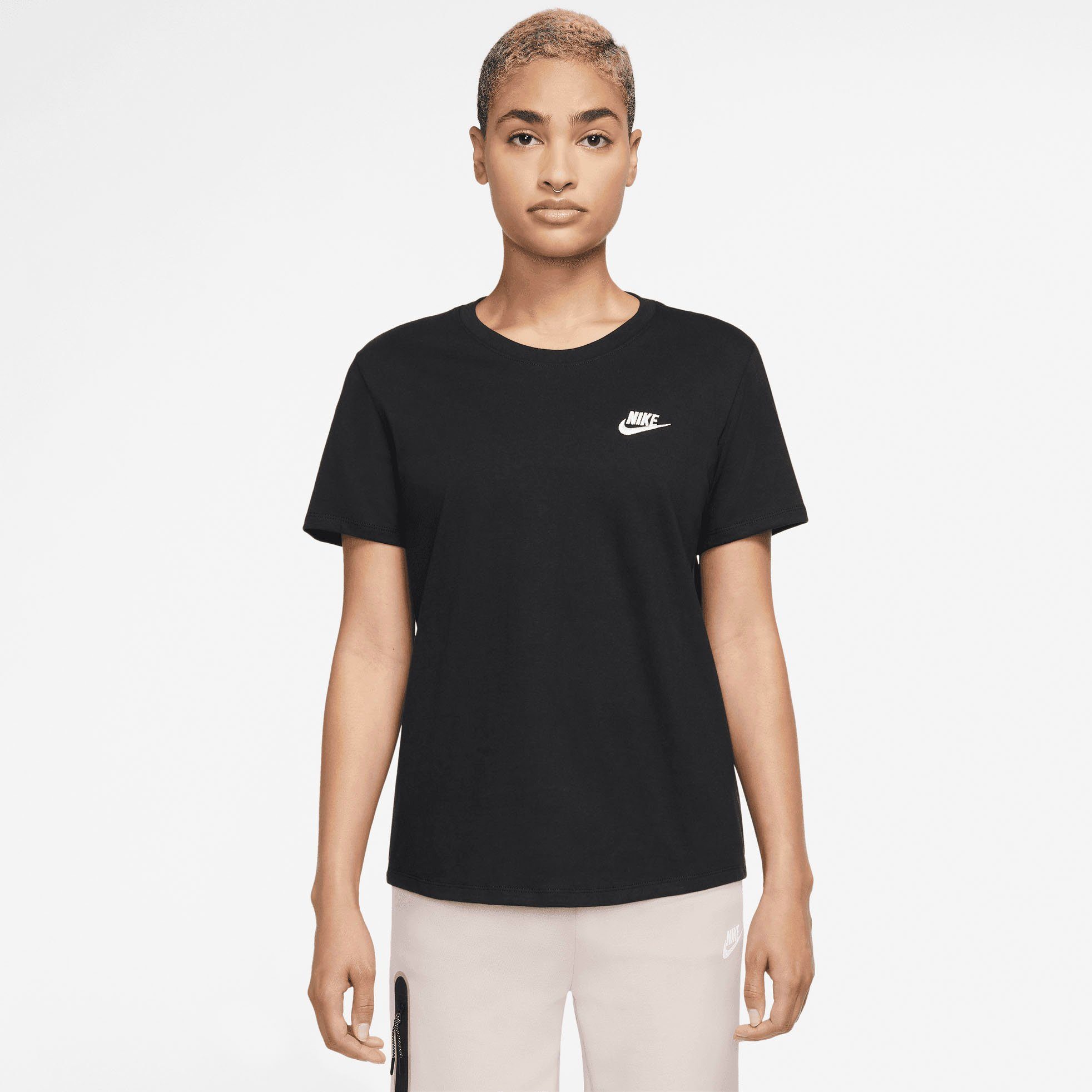 Nike Sportswear T-Shirt CLUB ESSENTIALS WOMEN'S T-SHIRT BLACK