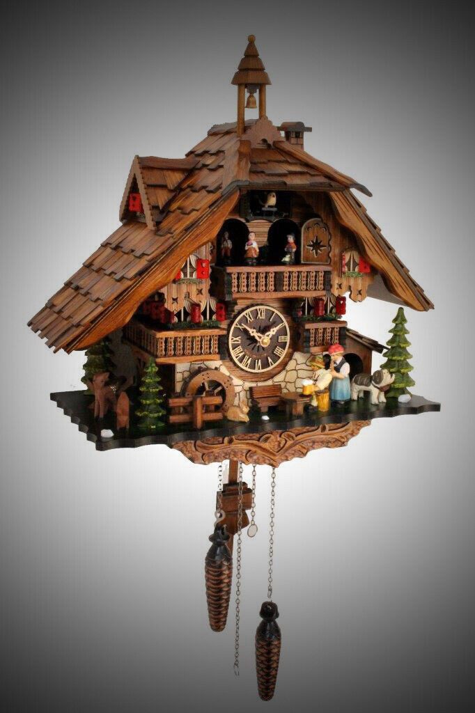 Clockvilla Hettich-Uhren Wanduhr Schwarzwälder Kuckucksuhr günstig online kaufen