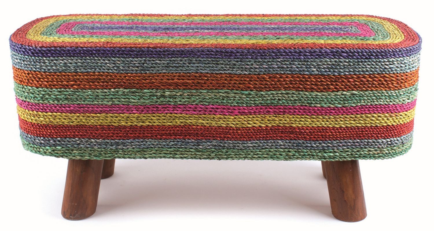 El Puente Sitzbank Sitzbank "Regenbogen", Handmade, Fair Trade