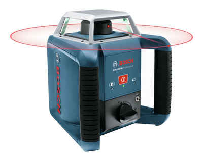 Bosch Professional Punkt- und Linienlaser GRL 400 H, Mit Baustativ BT 170 HD & Messstab GR 240 - im Handwerkerkoffer