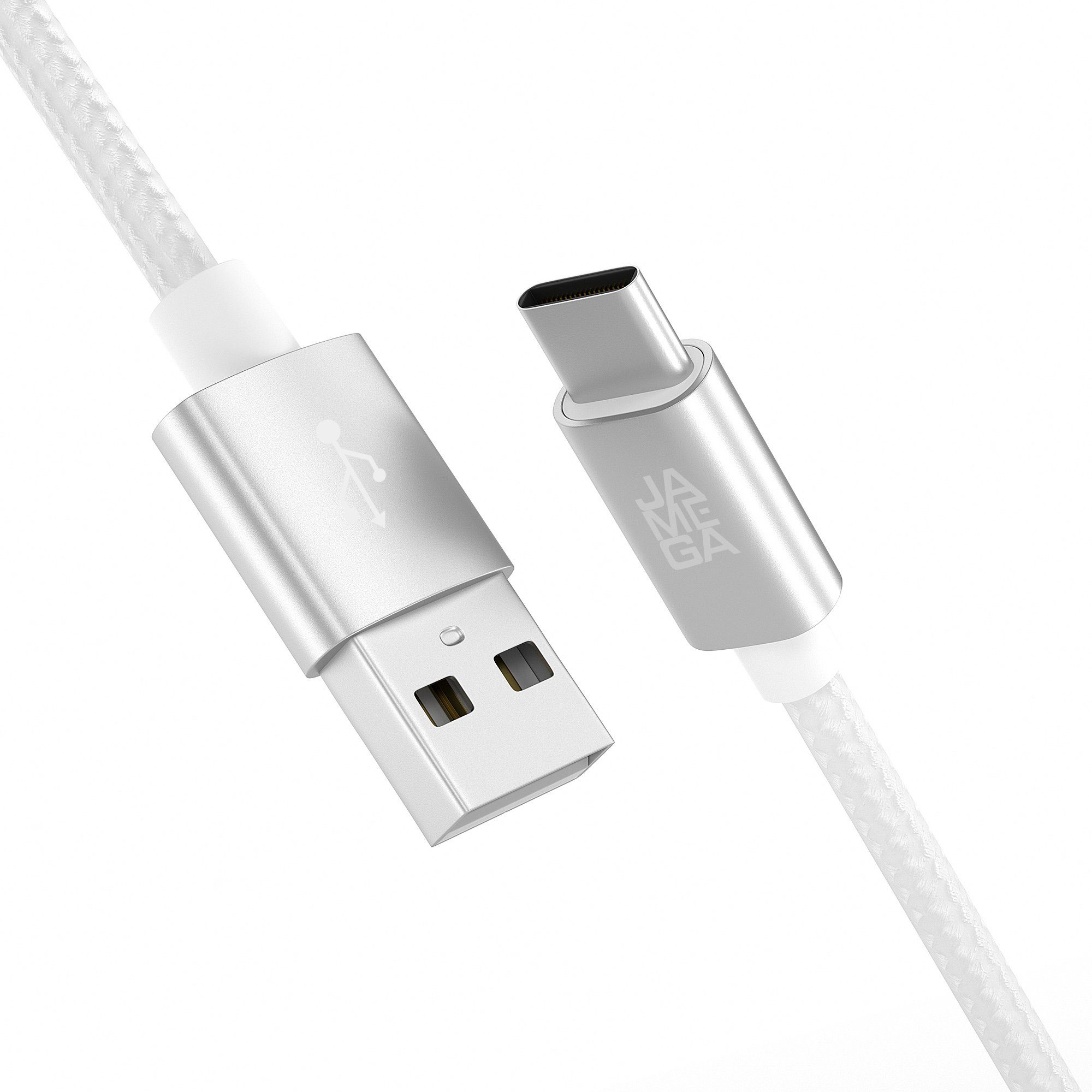 JAMEGA USB-C Datenkabel Ladekabel für Samsung Apple iPhone Huawei Xiaomi uvm. USB-Kabel, USB Typ A, USB Typ C, (200 cm)