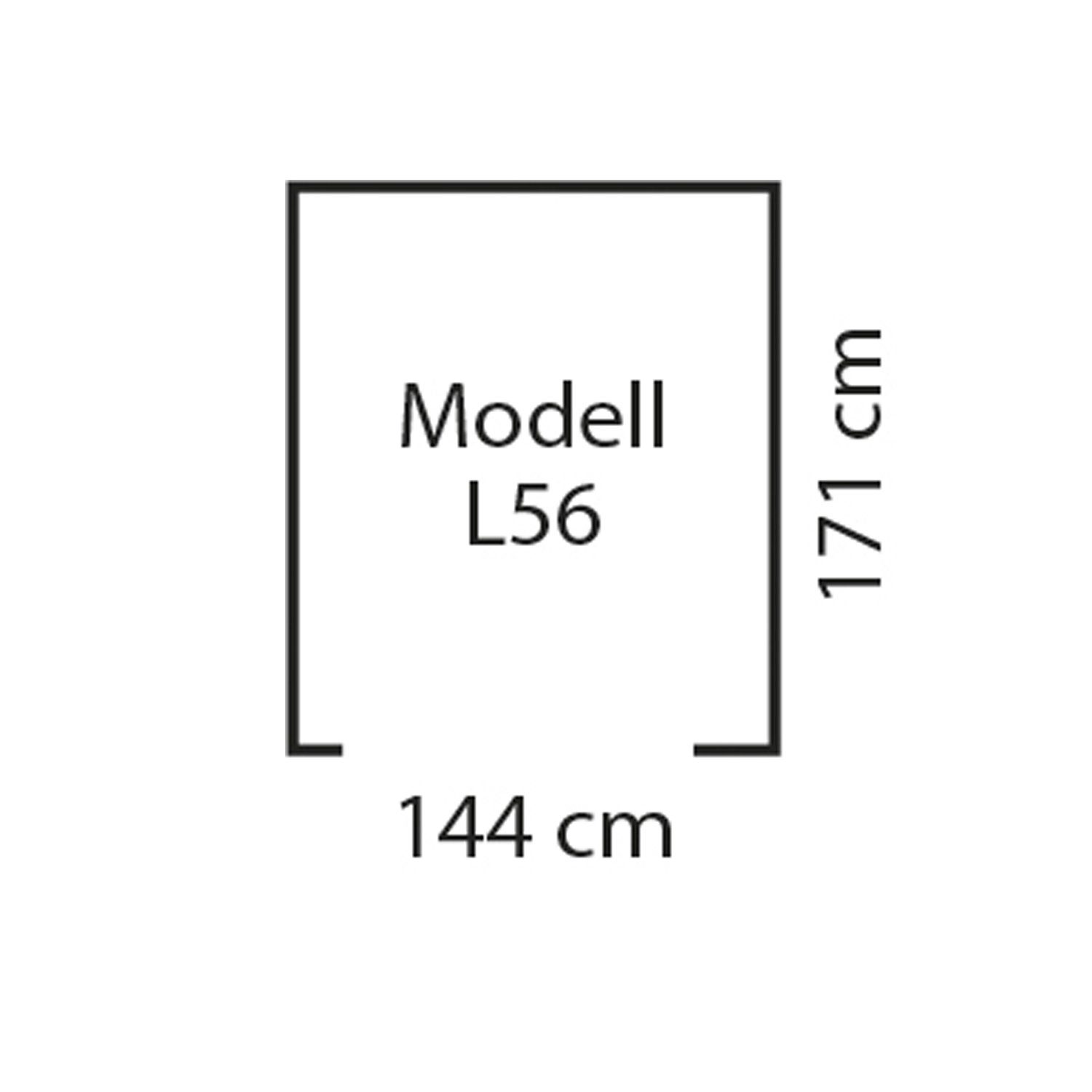 Globel Industries Gerätehaus / Metall Anlehn-Gerätehaus, Fahrradgarage "Lean-To 56" (2,79 m), aus feuerverzinktem Stahl