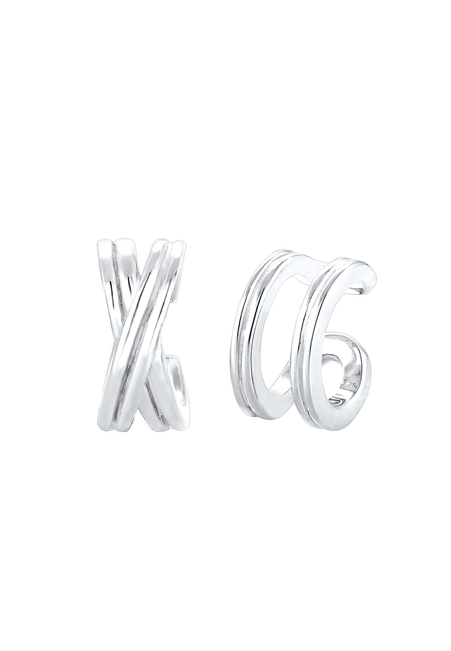 Elli Paar Ohrhaken Earcuff ohne Stein günstig online kaufen