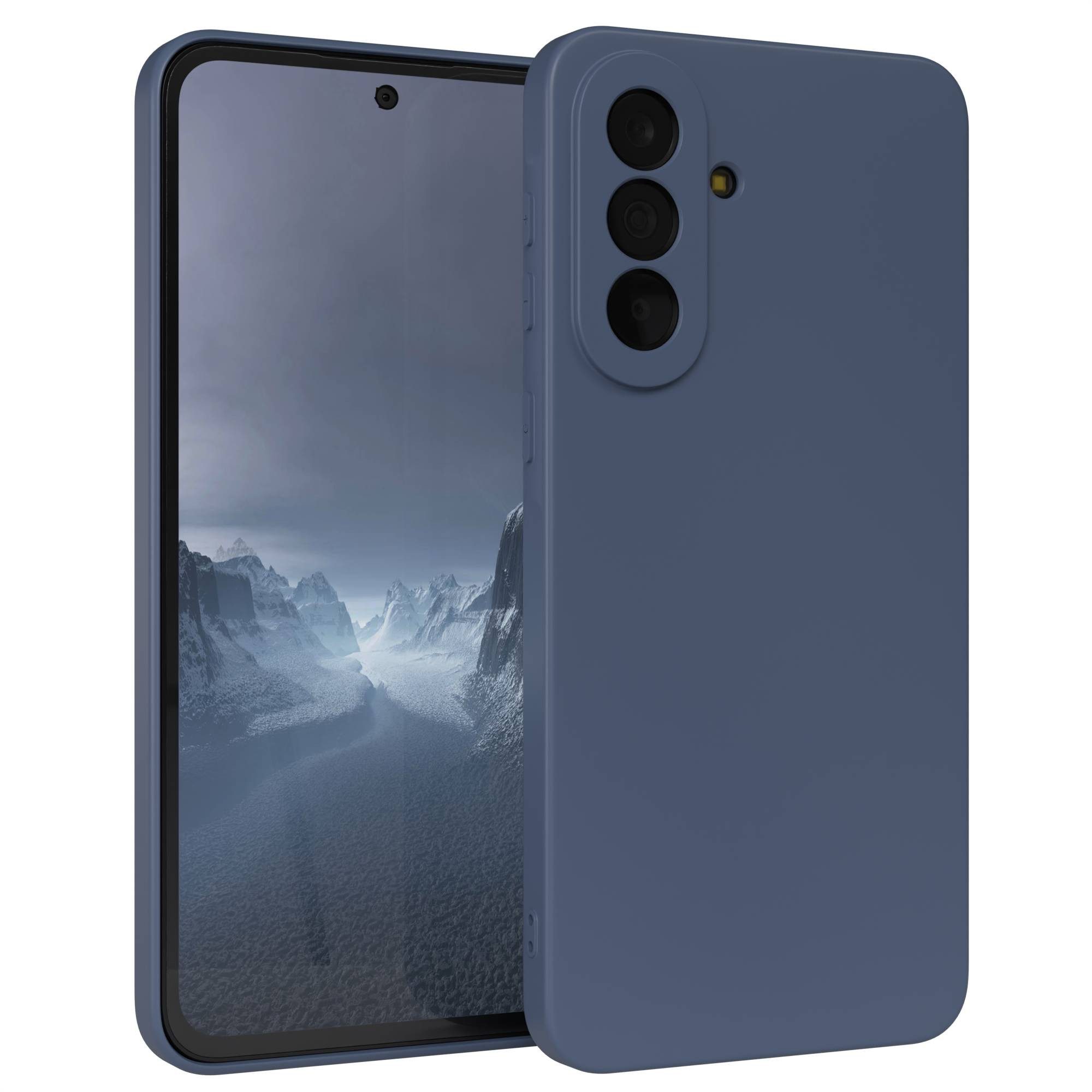 EAZY CASE Handyhülle TPU Hülle für Samsung Galaxy A37 6,7 Zoll, Handy Softcase mattierte Silikonhülle Back Cover Soft Blau / Petrol