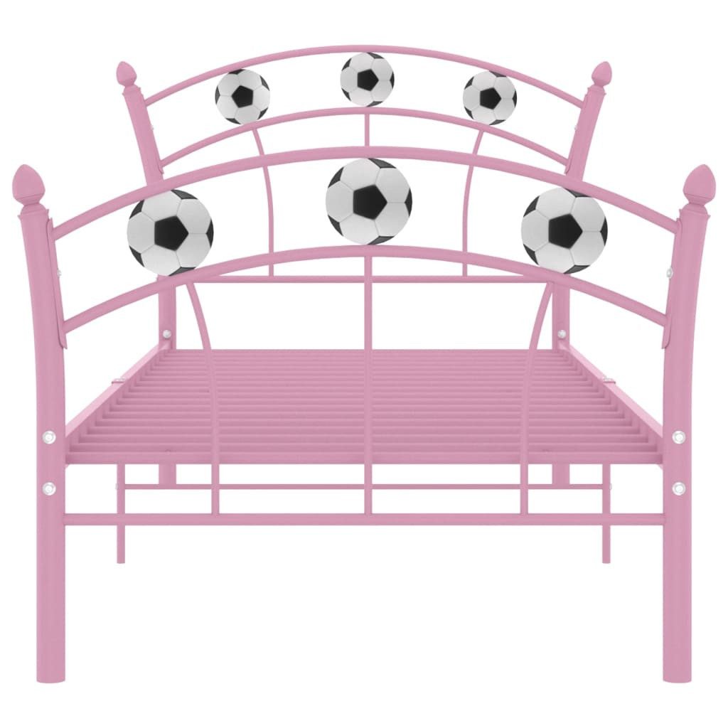 vidaXL Bett Einzelbett mit Fußball-Design Rosa günstig online kaufen