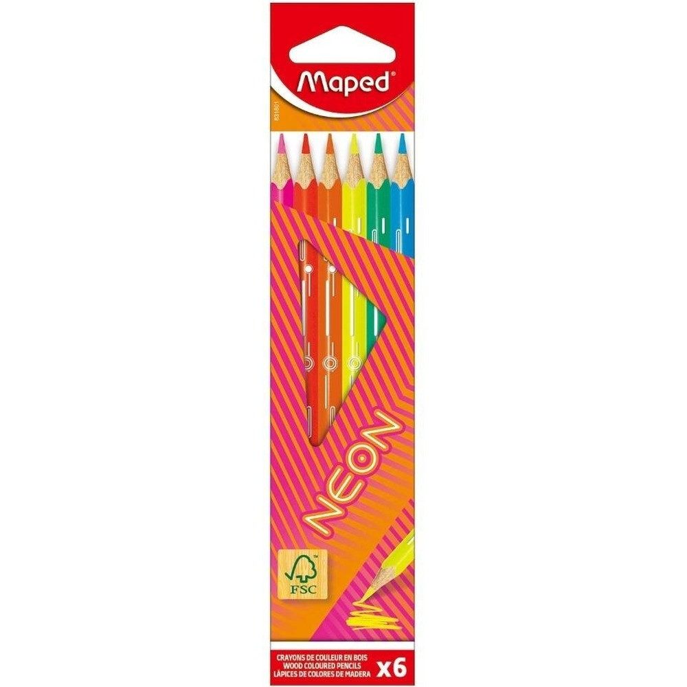 MAPED Buntstift MAPED Buntstifte Neon 6 Stück