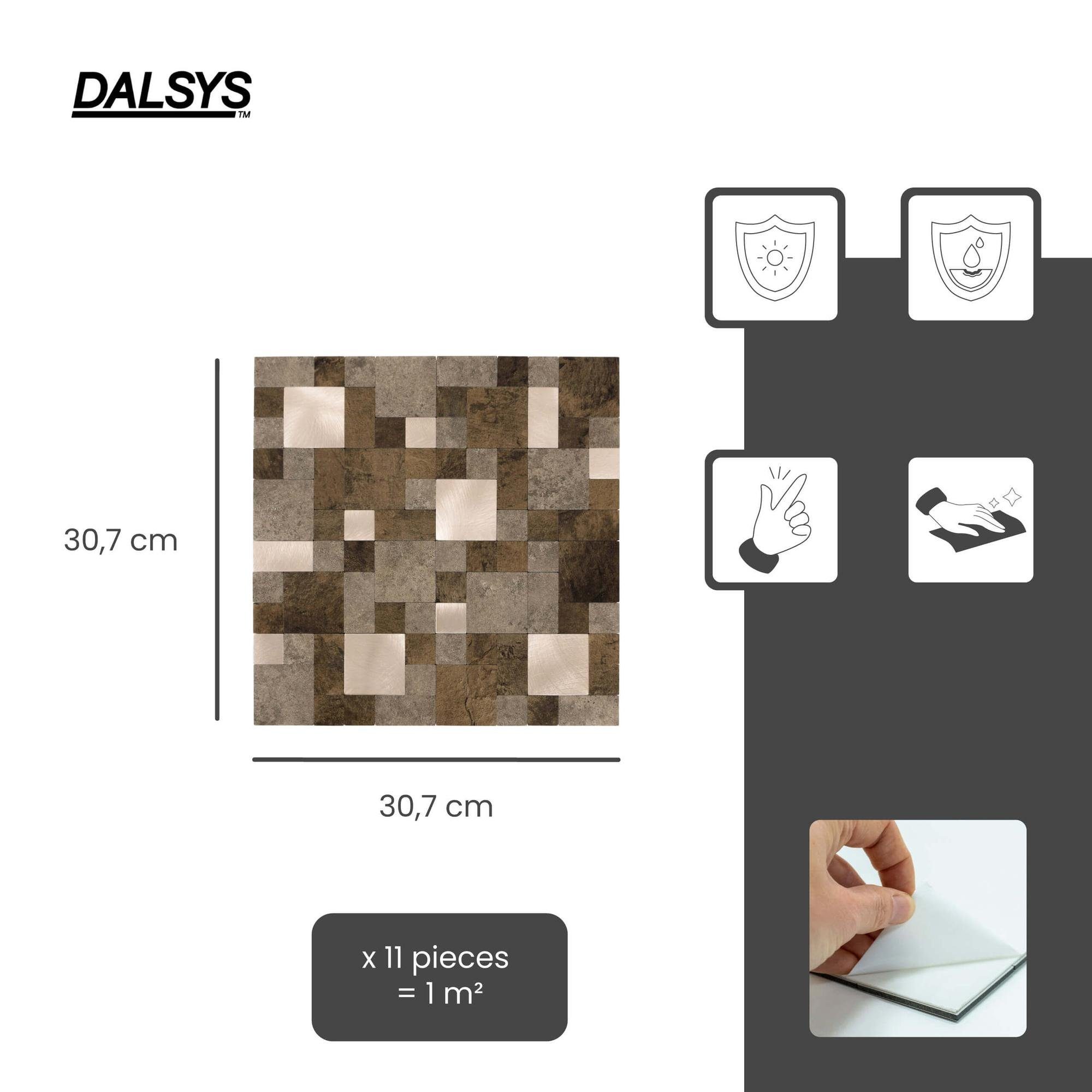 Dalsys Wandpaneel 1m² 11 Stück selbstklebend, günstig online kaufen